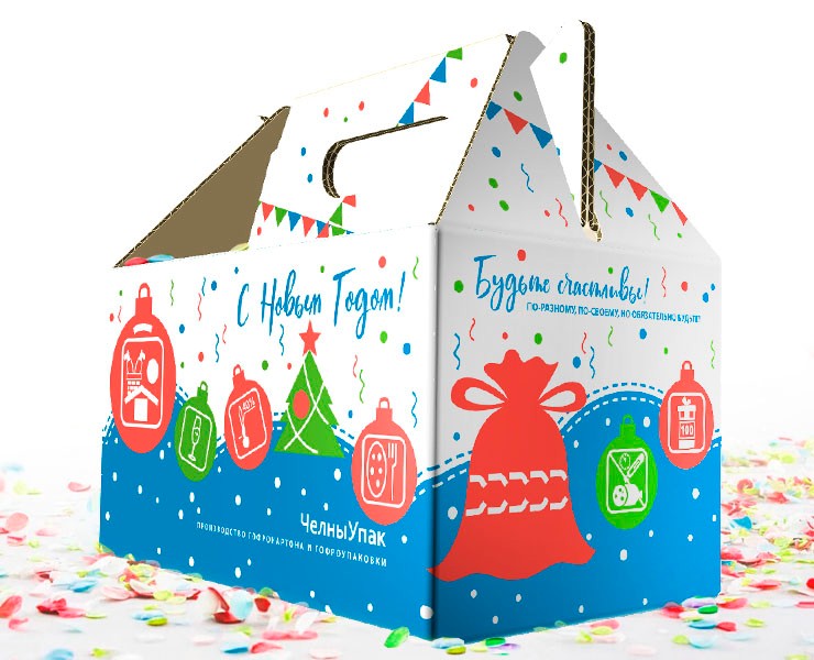 Подарочная новогодняя упаковка — Брендинг, Графика на Dprofile