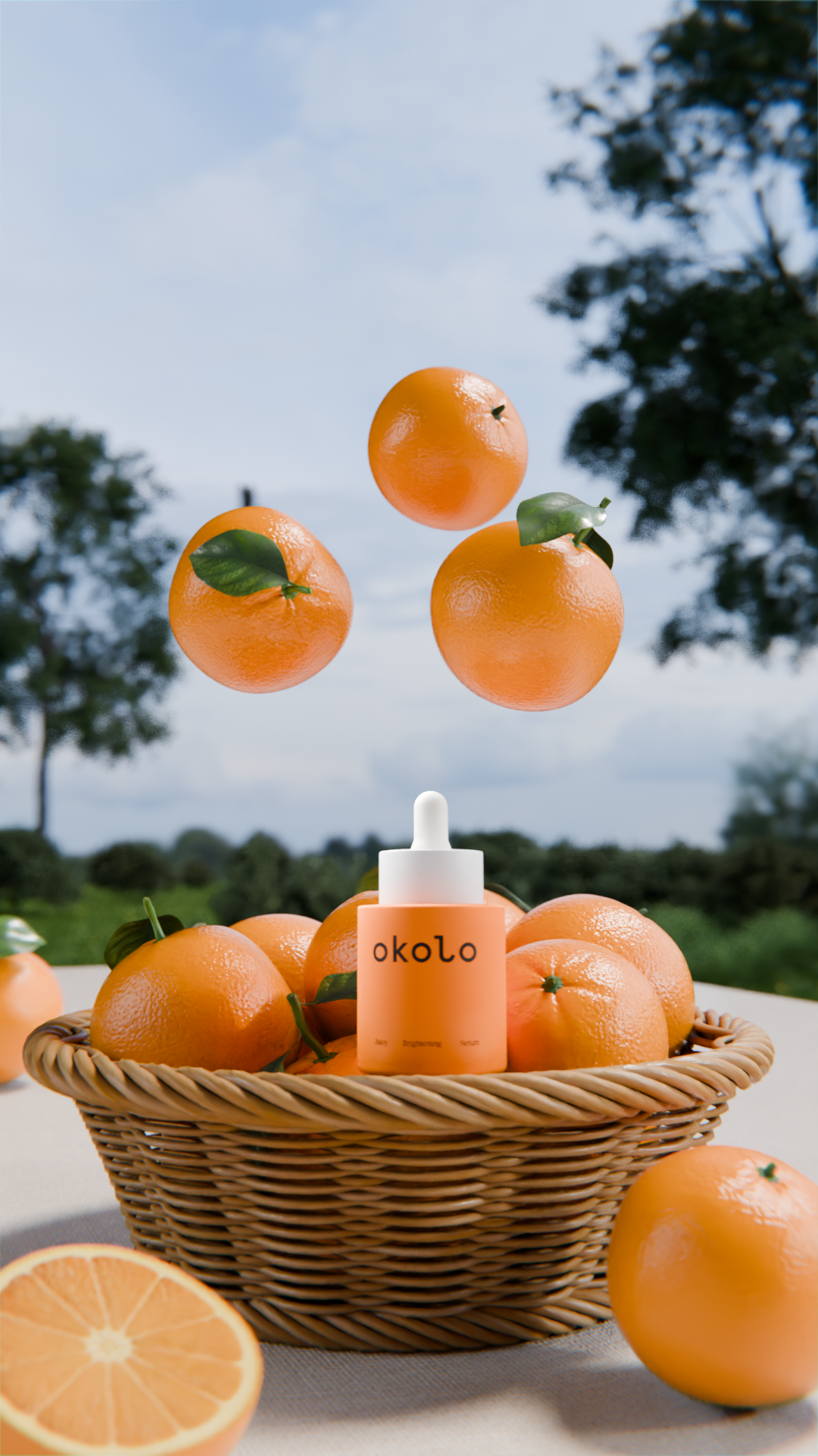OKOLO Juicy Brightening Serum / CGI — Изображение №1 — 3D, Анимация на Dprofile