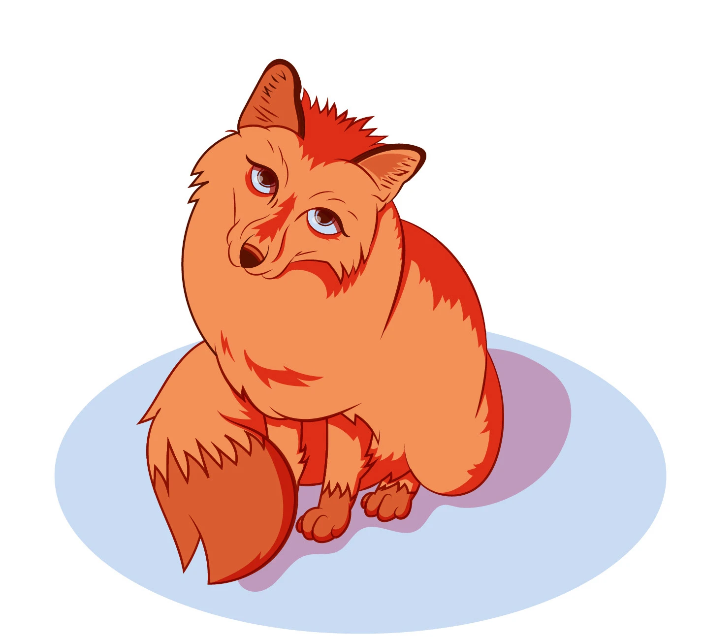 Vector illustration/Little fox — Изображение №1 — Иллюстрация, Графика на Dprofile