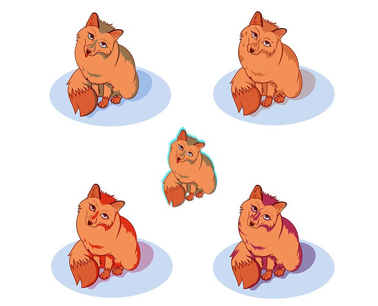 Vector illustration/Little fox на Dprofile