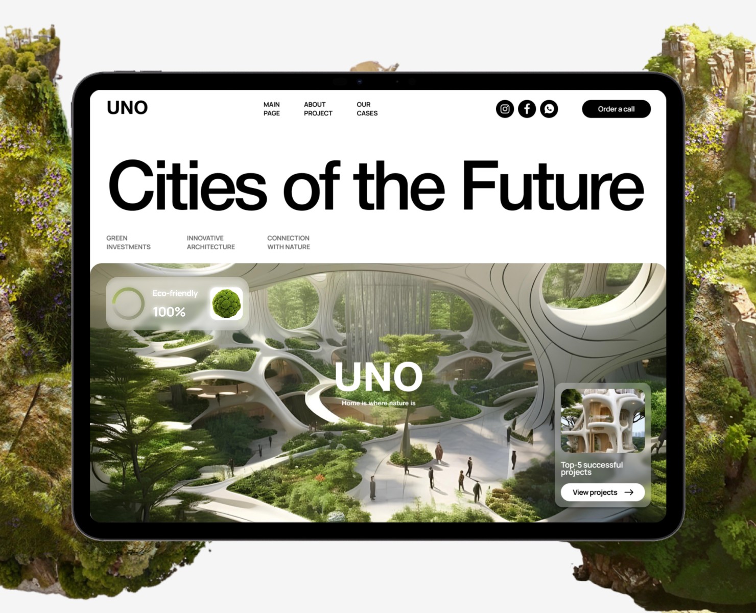 UNO — эко-город будущего — Интерфейсы на Dprofile