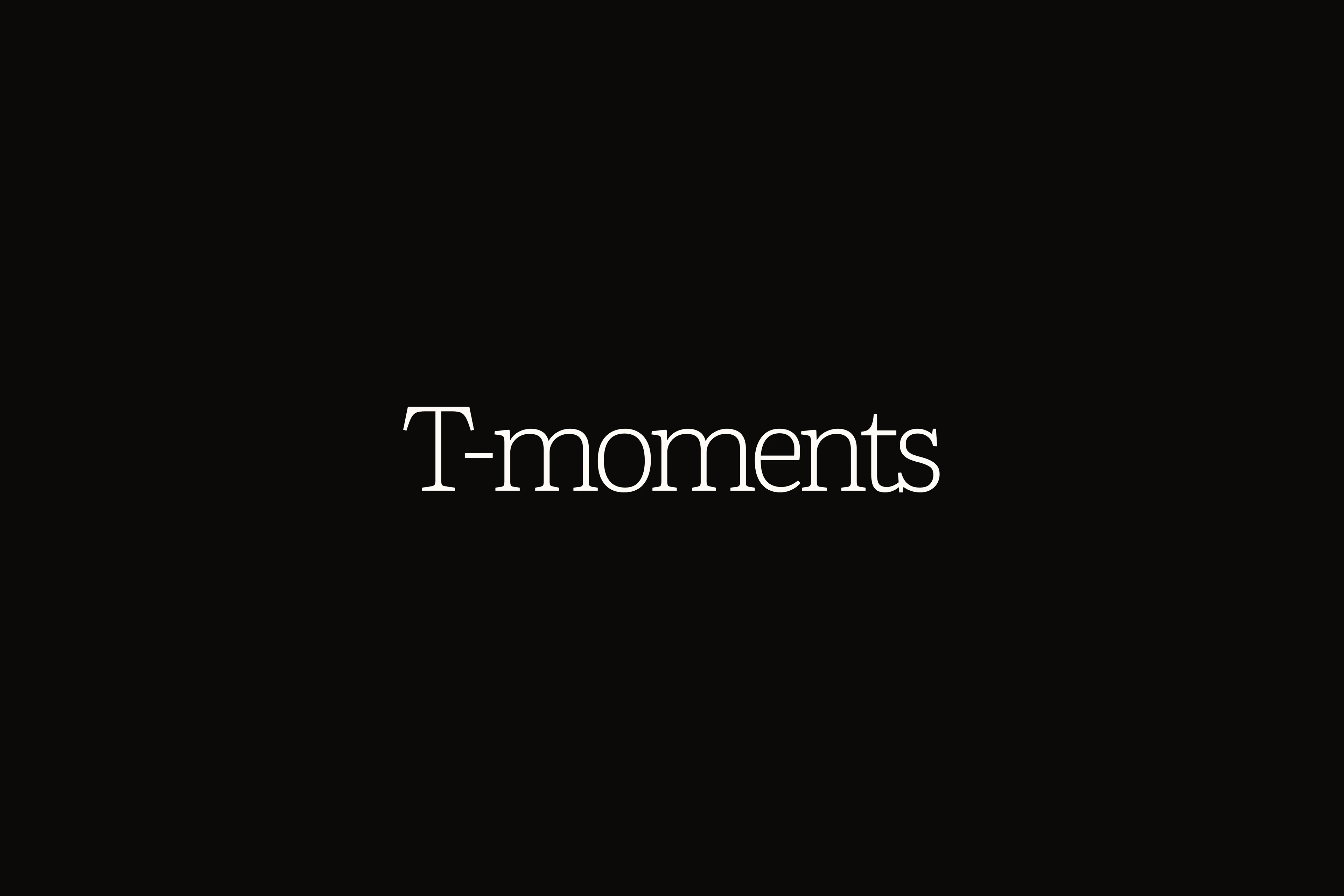 T-Moments / Бренд-айдентика и упаковка — Изображение №1 — Брендинг на Dprofile