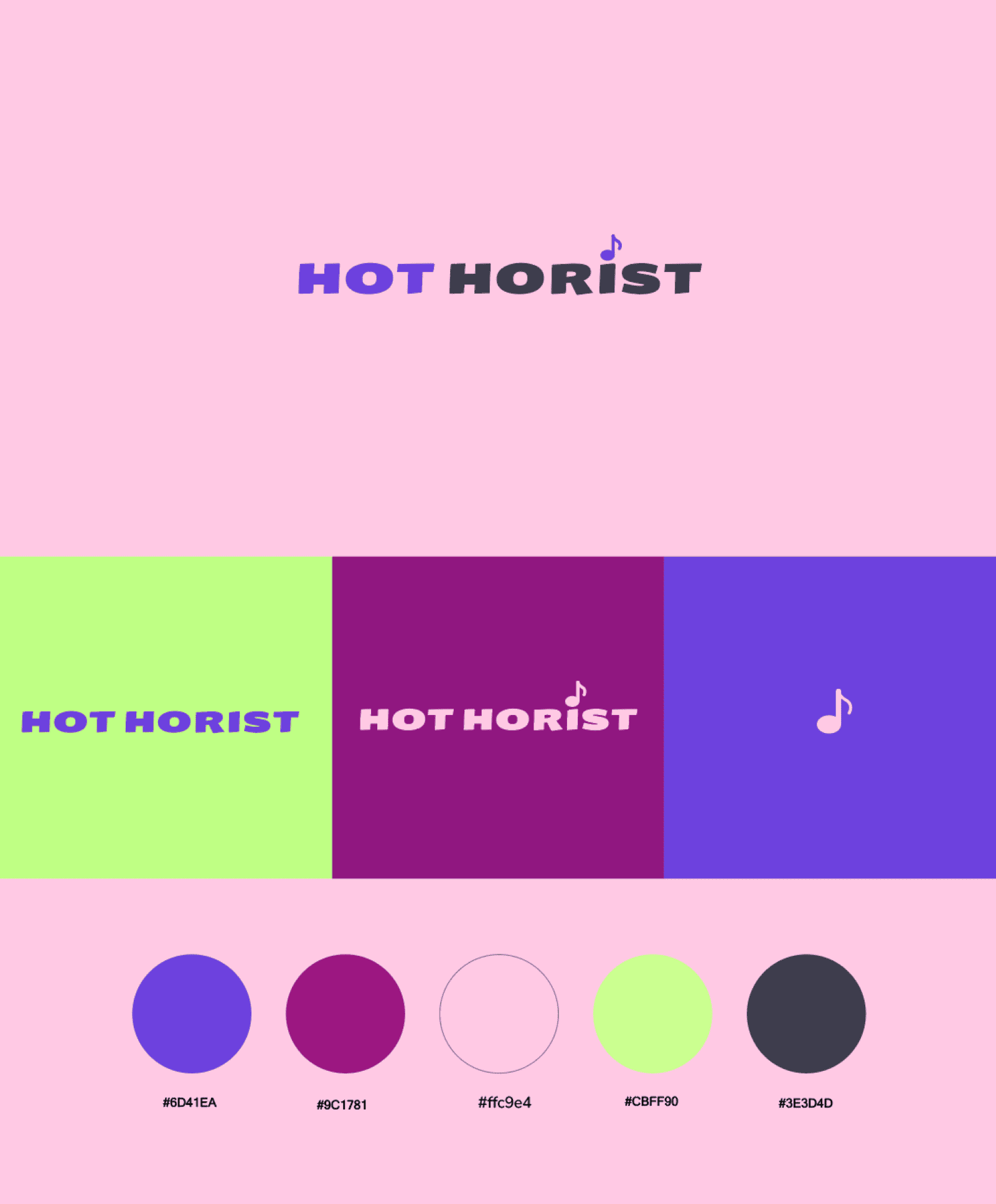 Учебный кейс для компании Hot Horist — Изображение №2 — Брендинг на Dprofile
