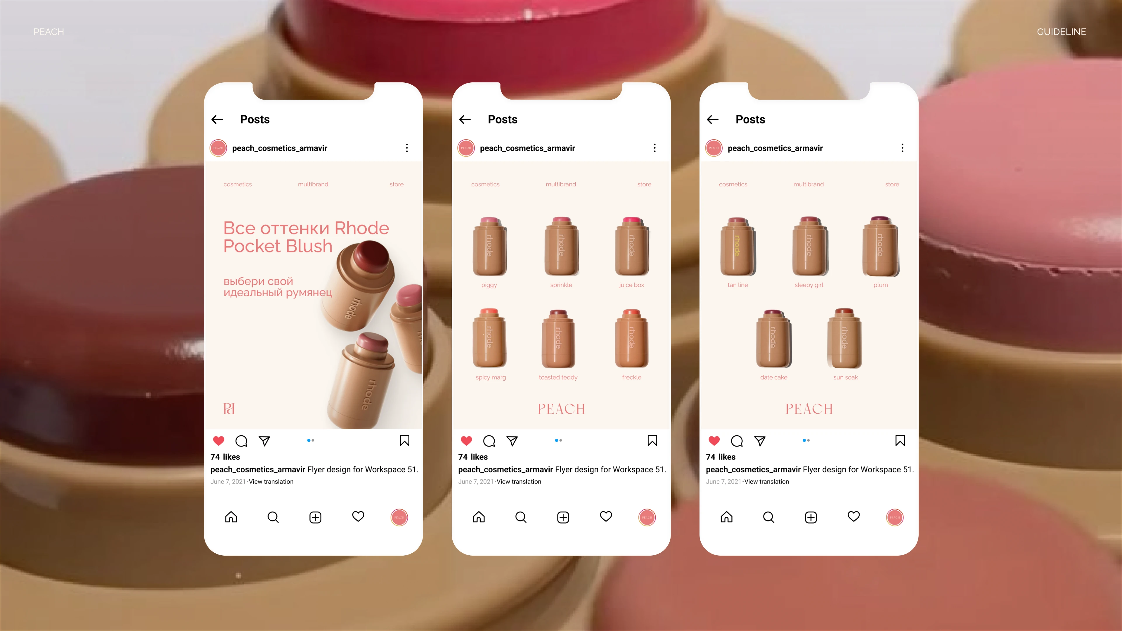 Peach — Branding & Social Media Design — Изображение №13 — Брендинг, Графика на Dprofile