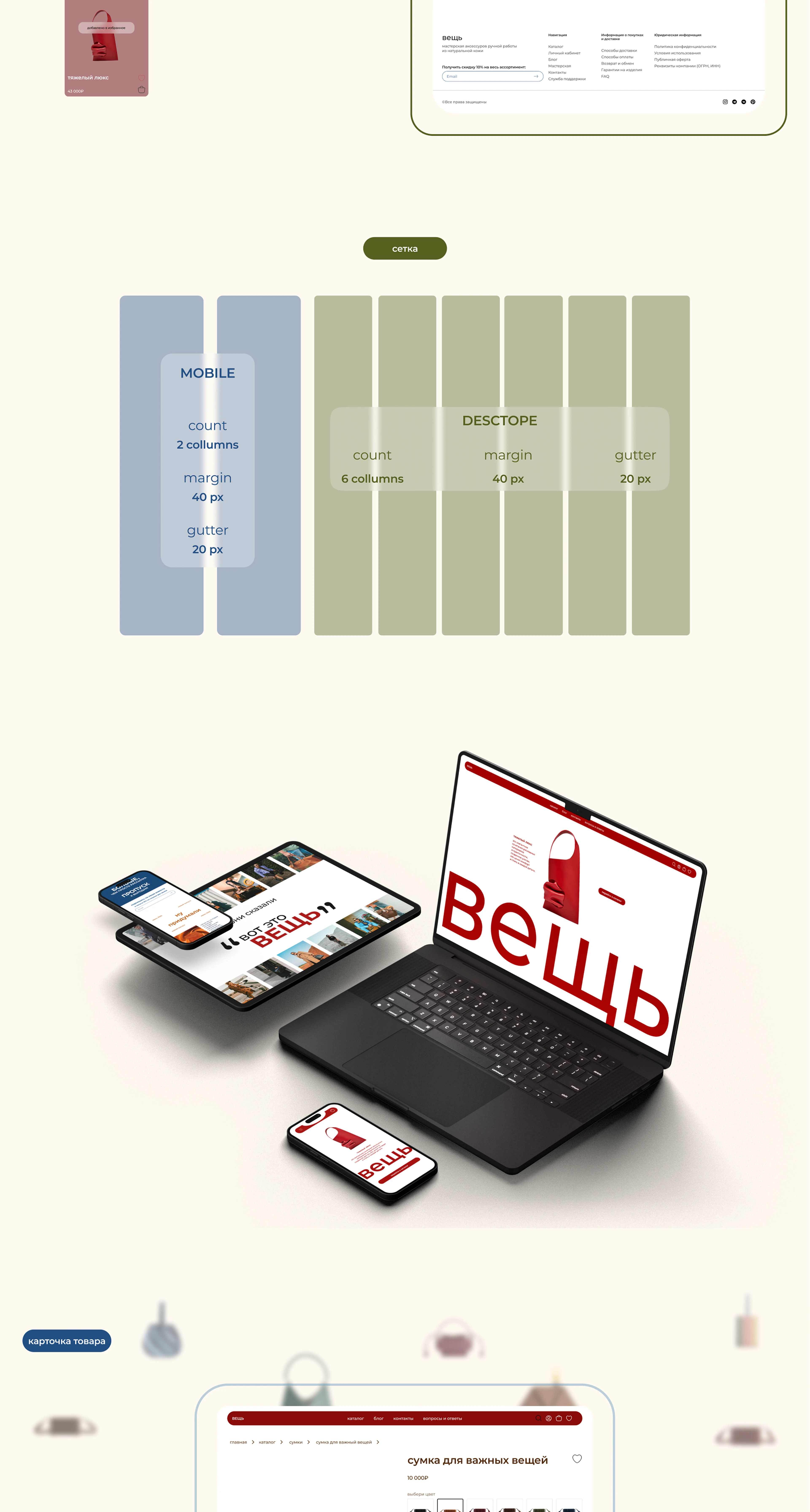 E-commerce ВЕЩЬ — Изображение №6 — Интерфейсы на Dprofile