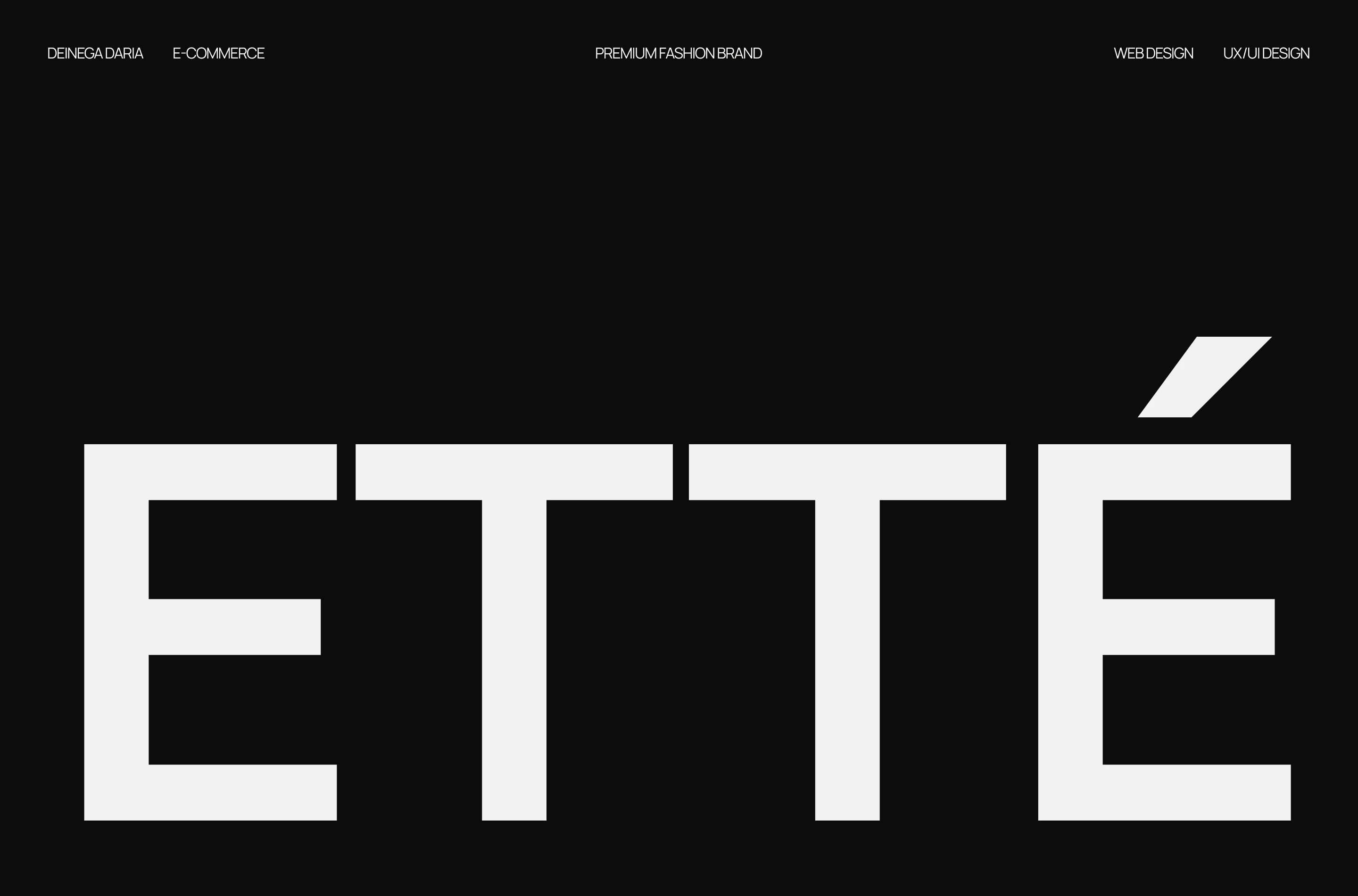 ETTÉ | E-commerce | Online store | Fashion brand — Изображение №1 — Интерфейсы на Dprofile