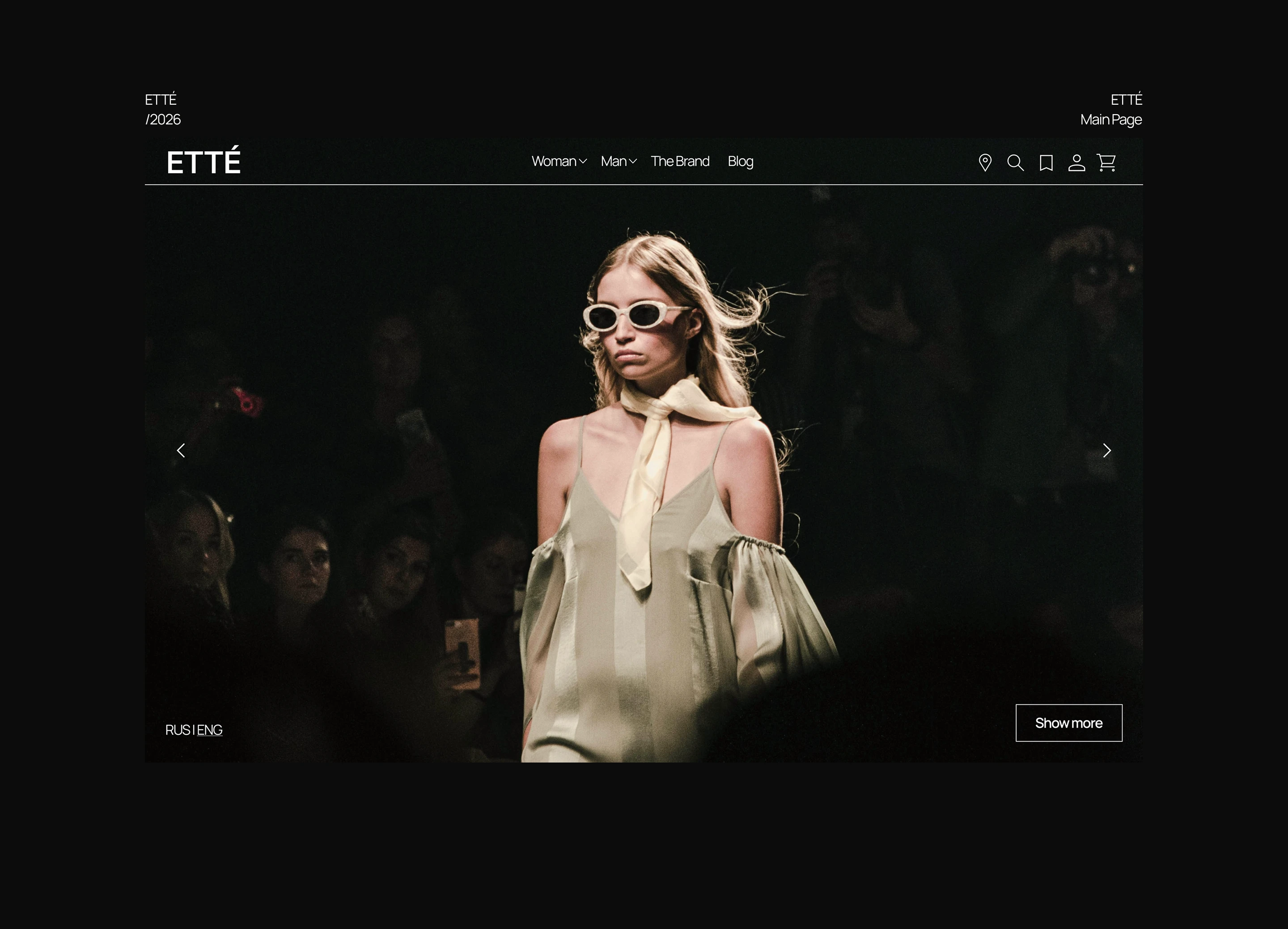 ETTÉ | E-commerce | Online store | Fashion brand — Изображение №2 — Интерфейсы на Dprofile