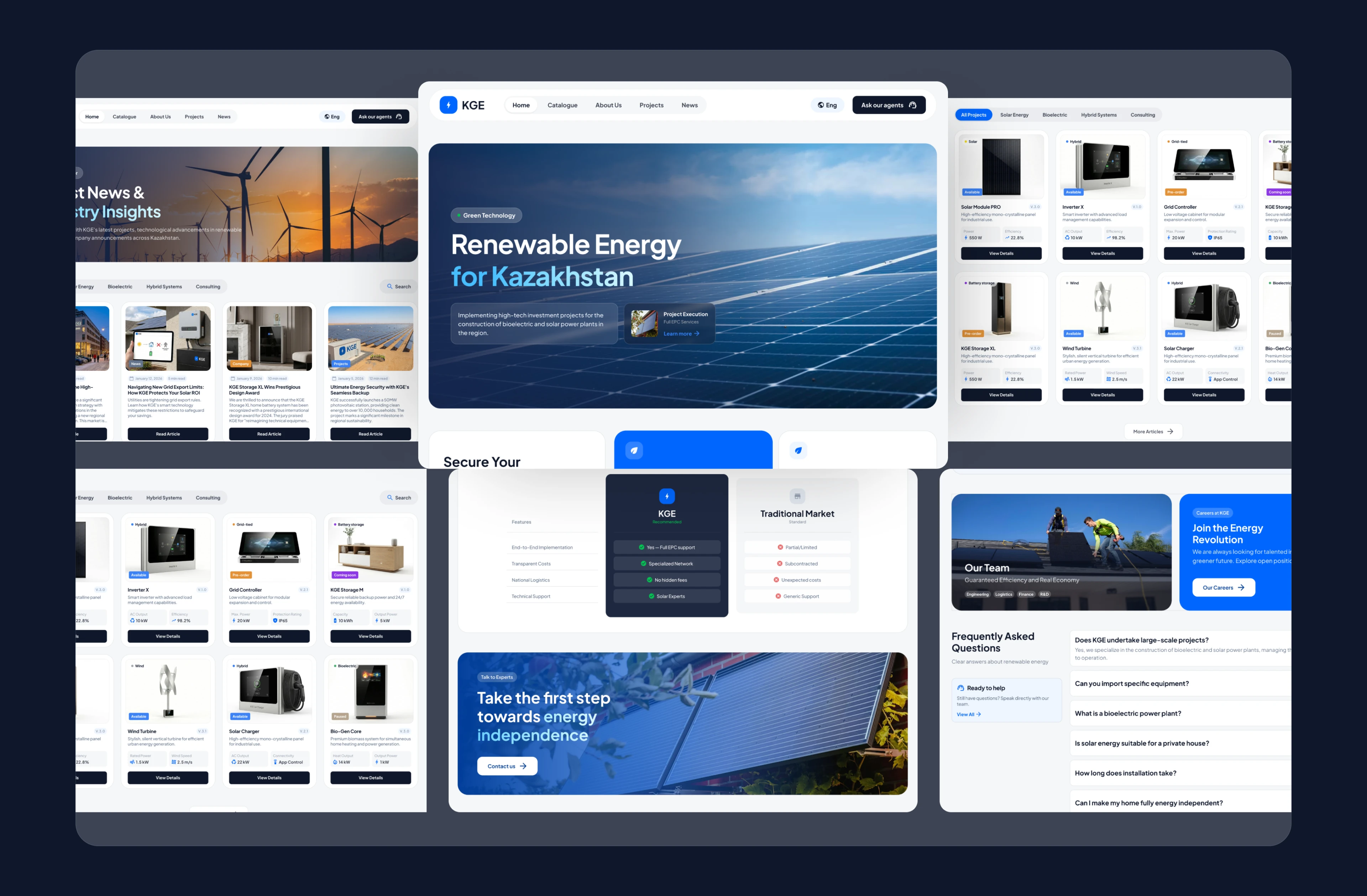 KGE — Веб сайт зелёной энергетики — Изображение №6 — Интерфейсы на Dprofile