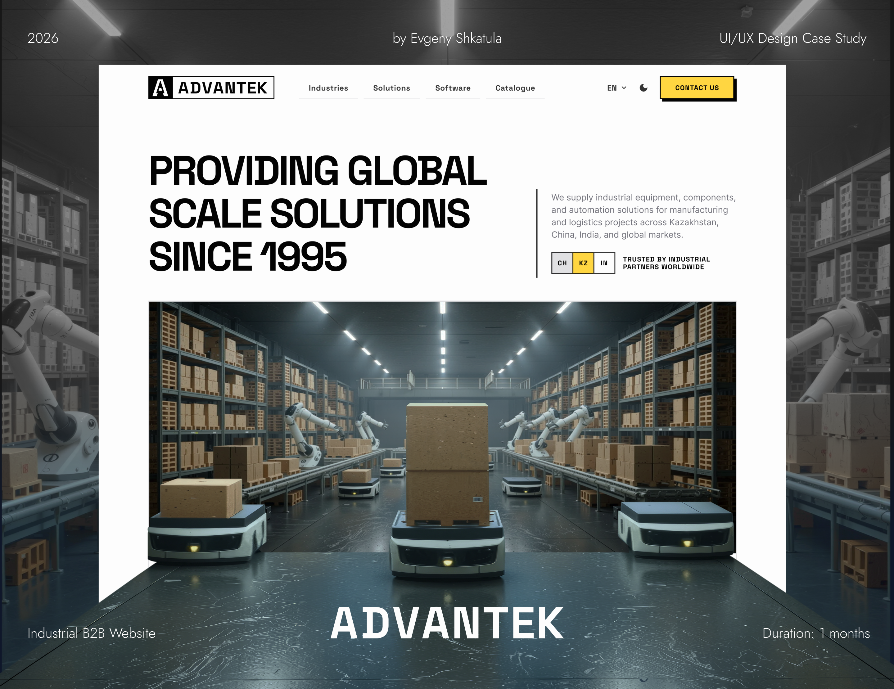 ADVANTEK | Айдентика & Сайт | Промышленная B2B платформа — Изображение №1 — Интерфейсы, Брендинг на Dprofile