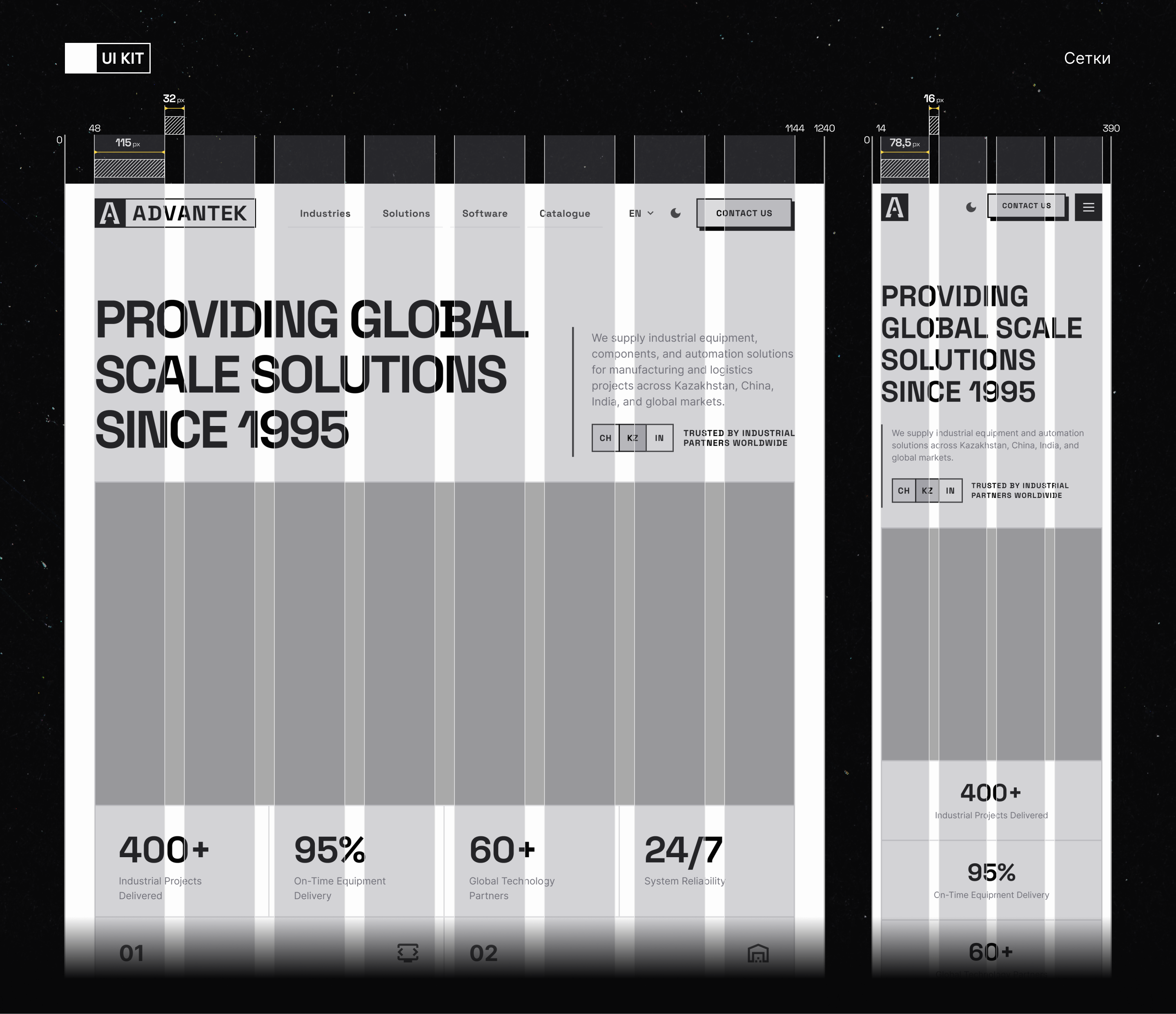 ADVANTEK | Айдентика & Сайт | Промышленная B2B платформа — Изображение №17 — Интерфейсы, Брендинг на Dprofile