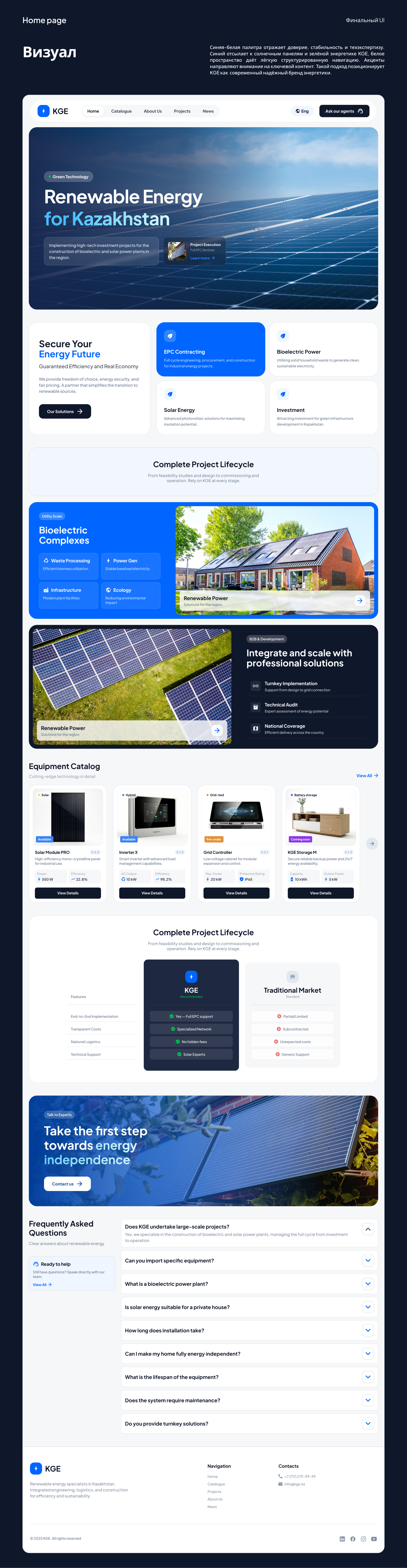 KGE — Веб сайт зелёной энергетики — Изображение №5 — Интерфейсы на Dprofile