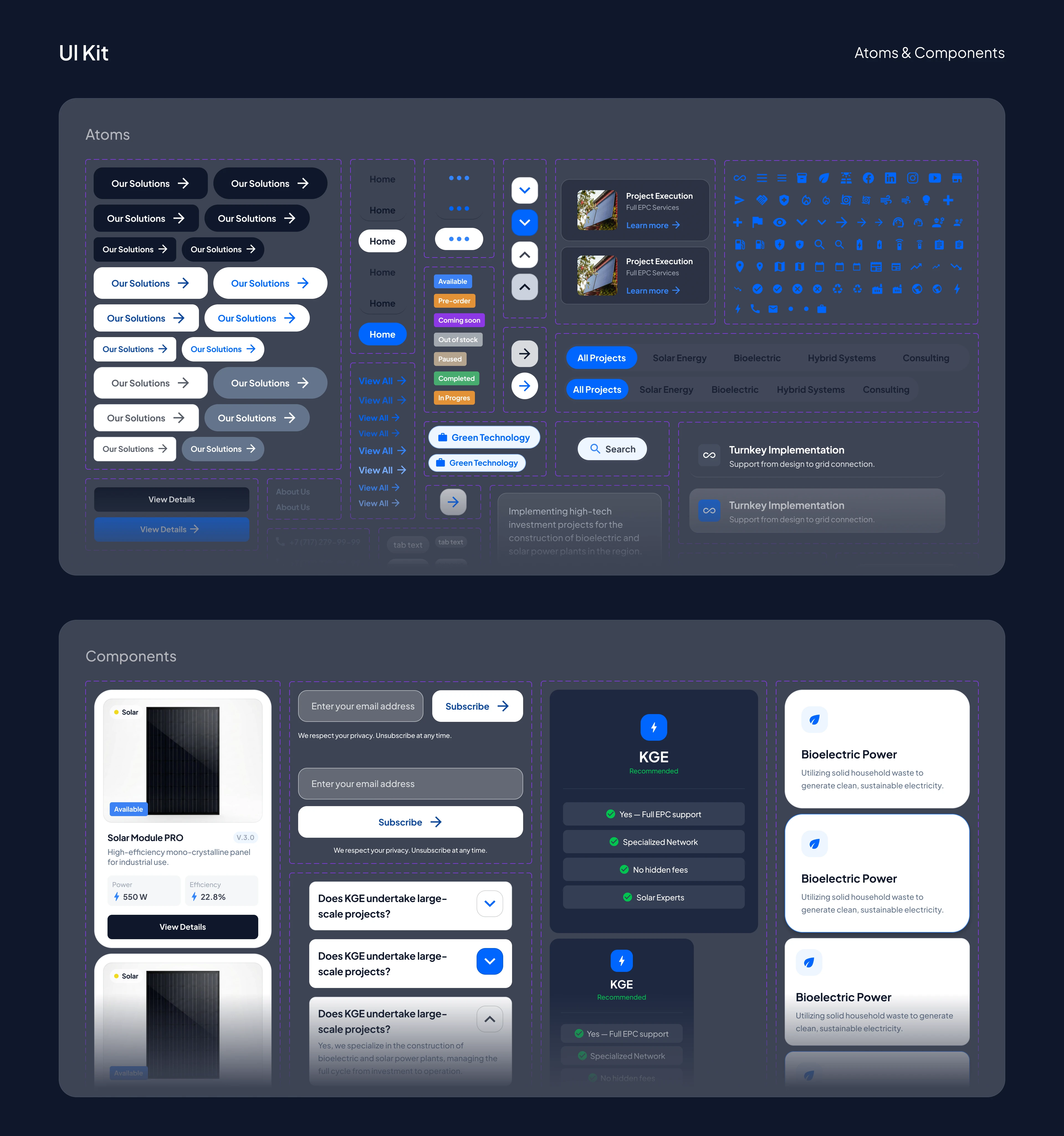 KGE — Веб сайт зелёной энергетики — Изображение №8 — Интерфейсы на Dprofile