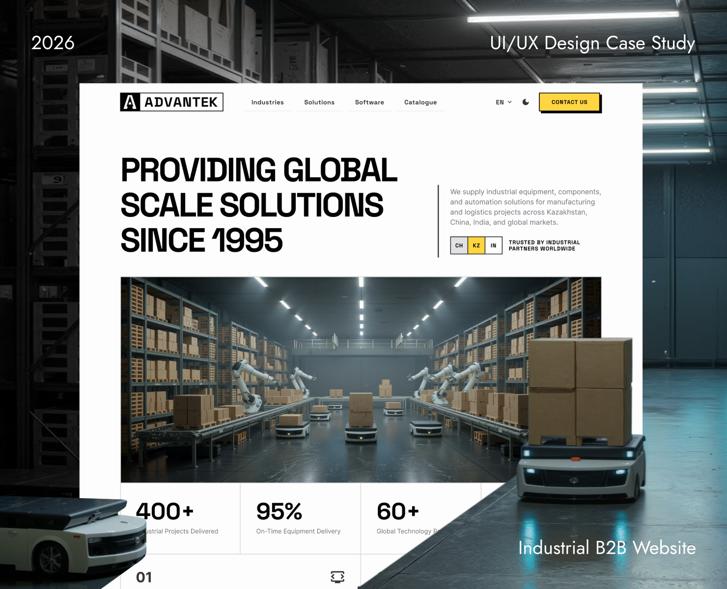 ADVANTEK | Айдентика & Сайт | Промышленная B2B платформа — Интерфейсы, Брендинг на Dprofile