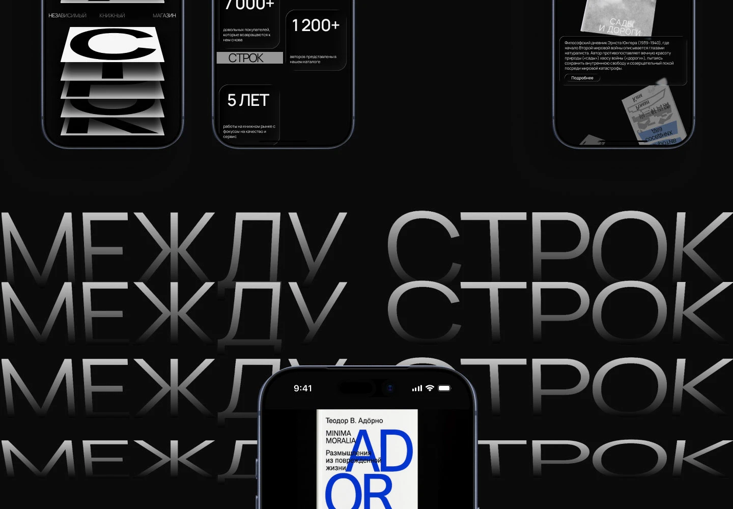 МЕЖДУ СТРОК | ЛЕНДИНГ — Изображение №6 — Интерфейсы, Брендинг на Dprofile