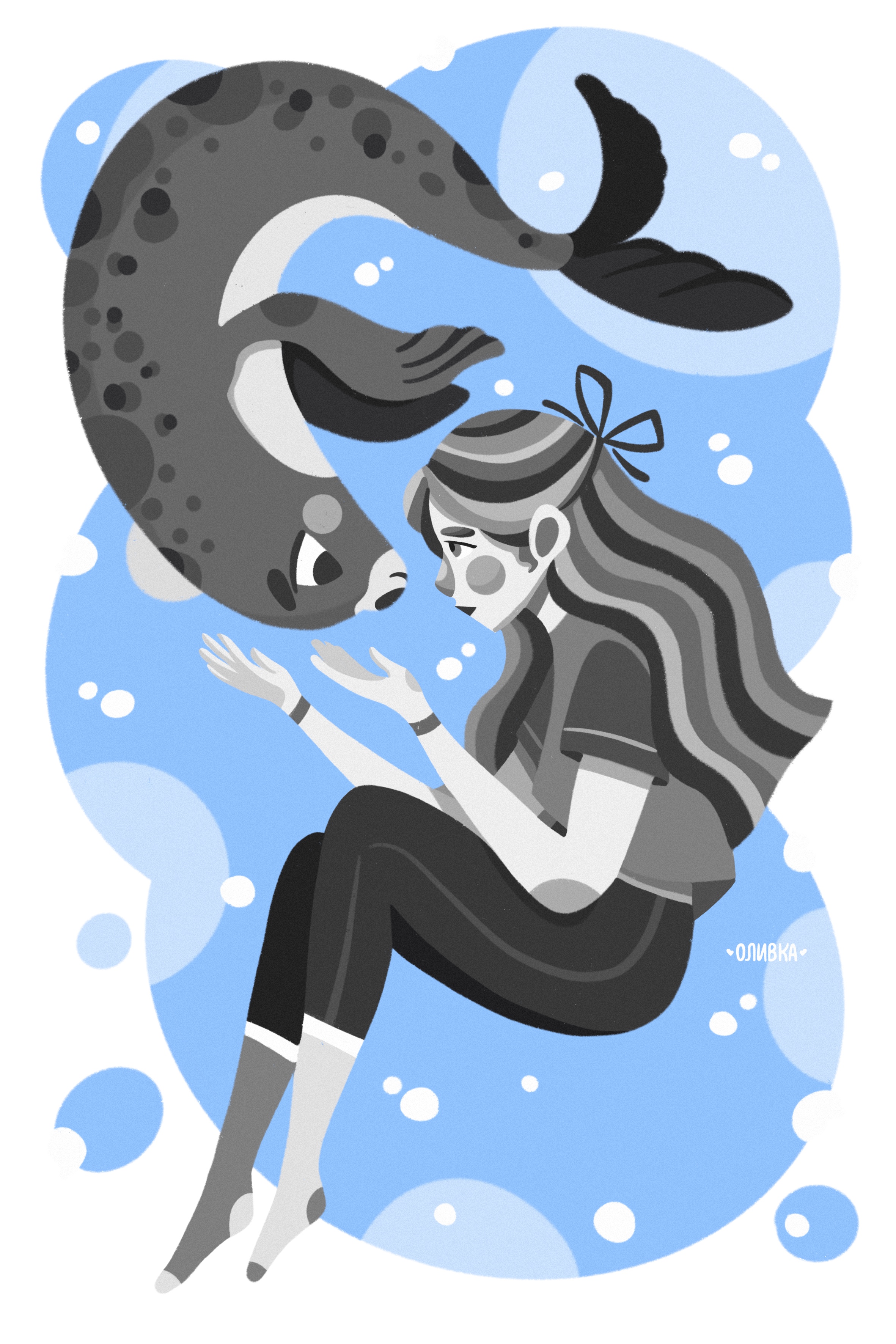 Blue and grey illustrations — Изображение №4 — Иллюстрация на Dprofile