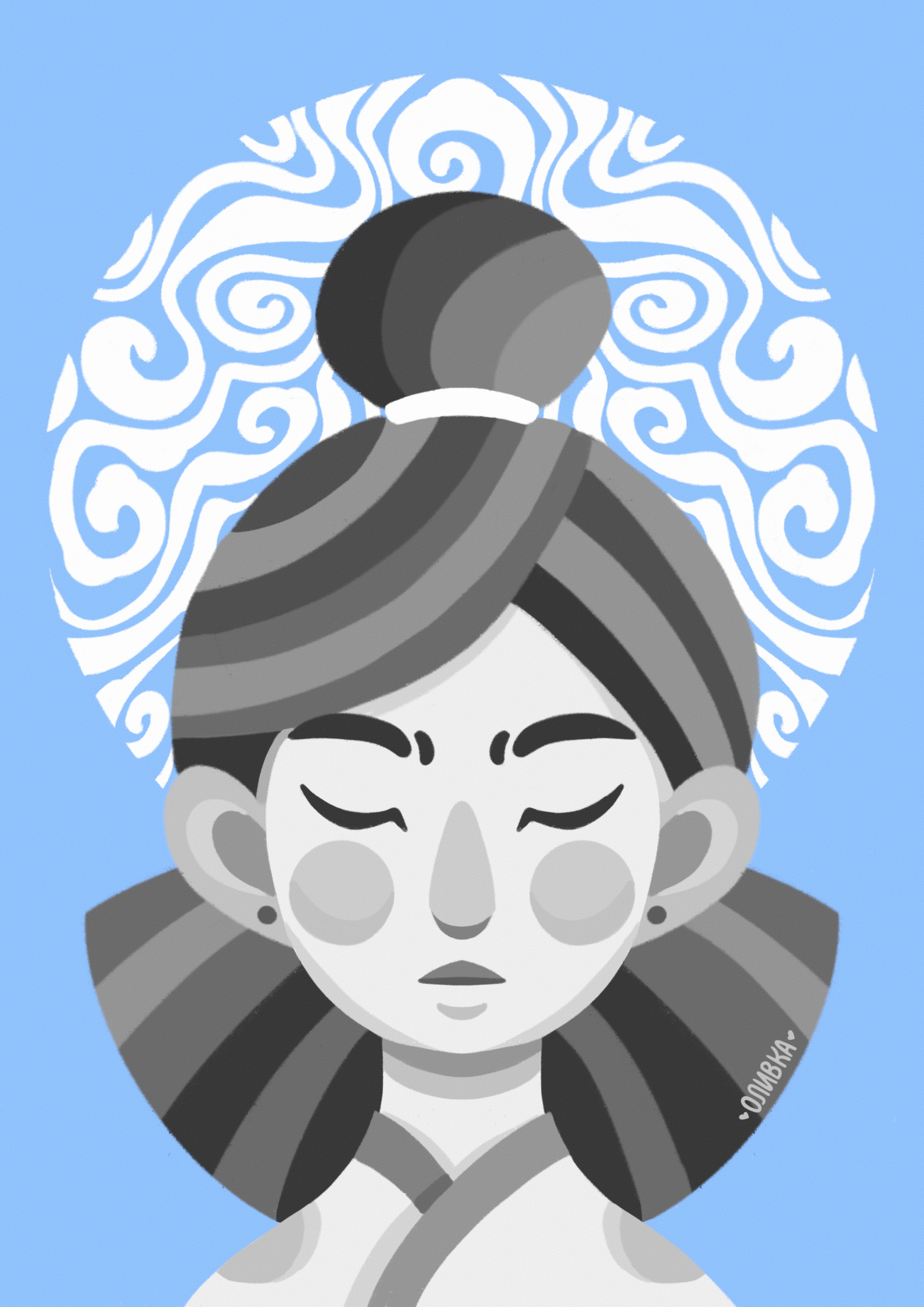 Blue and grey illustrations — Изображение №1 — Иллюстрация на Dprofile