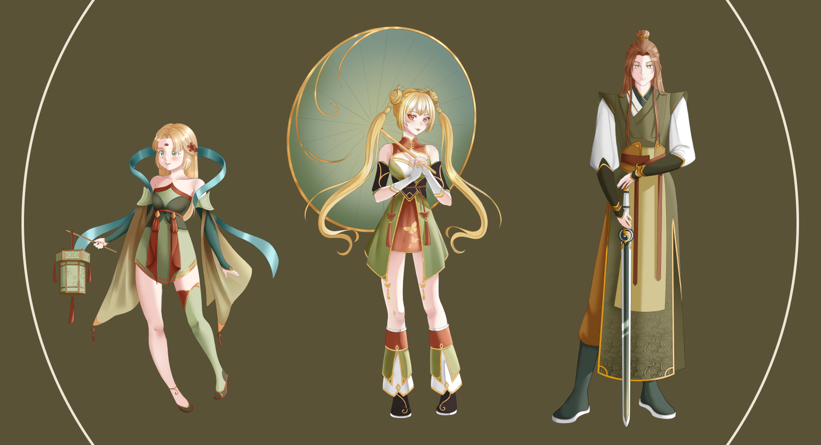 Дизайн персонажей в китайском стиле — Изображение №2 — Иллюстрация на Dprofile