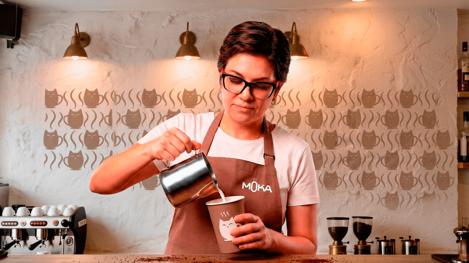 Айдентика кофейни Мока — Изображение №7 — Графика на Dprofile