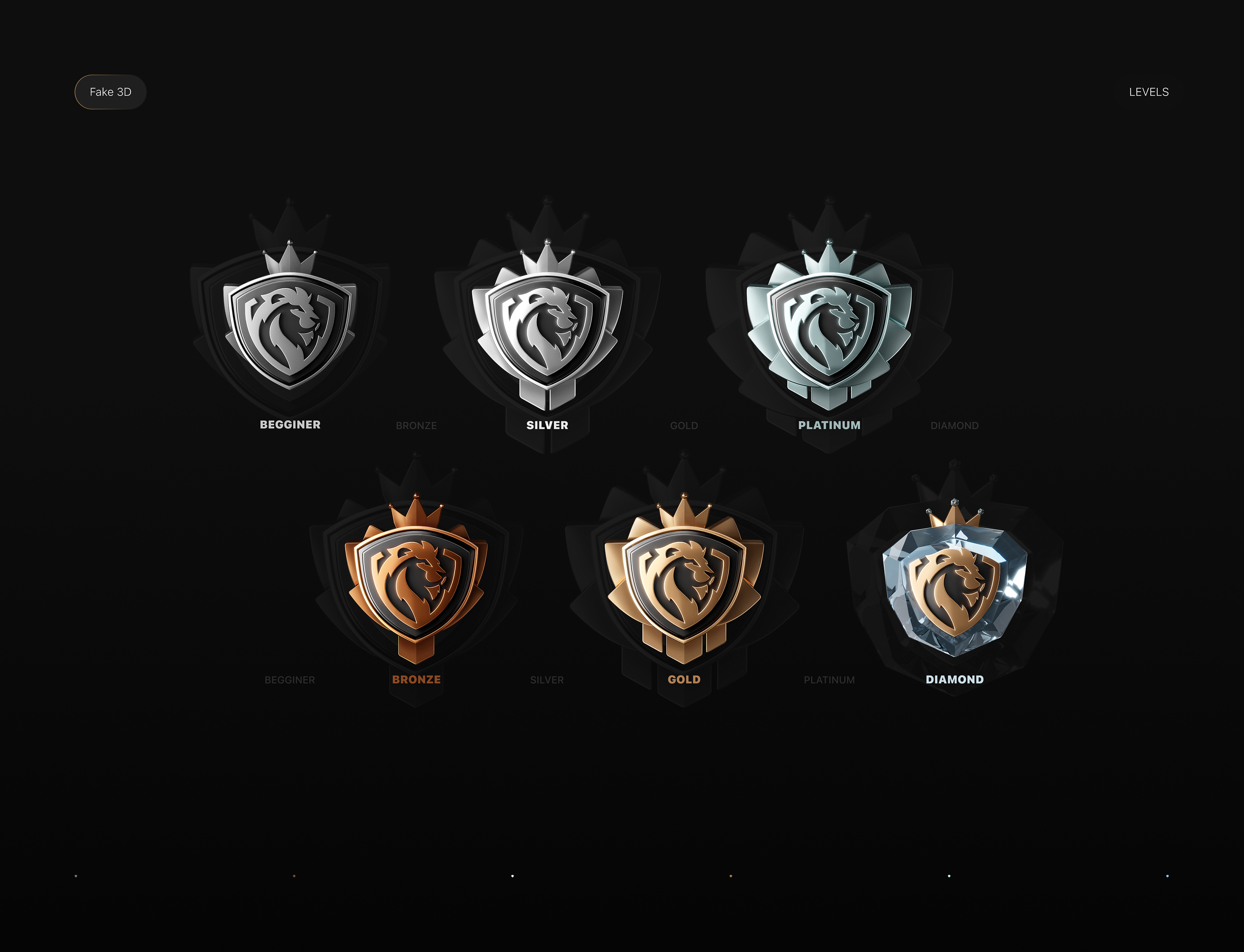 3D VIP-эмблема для гемблинга — Изображение №7 — 3D, Анимация на Dprofile