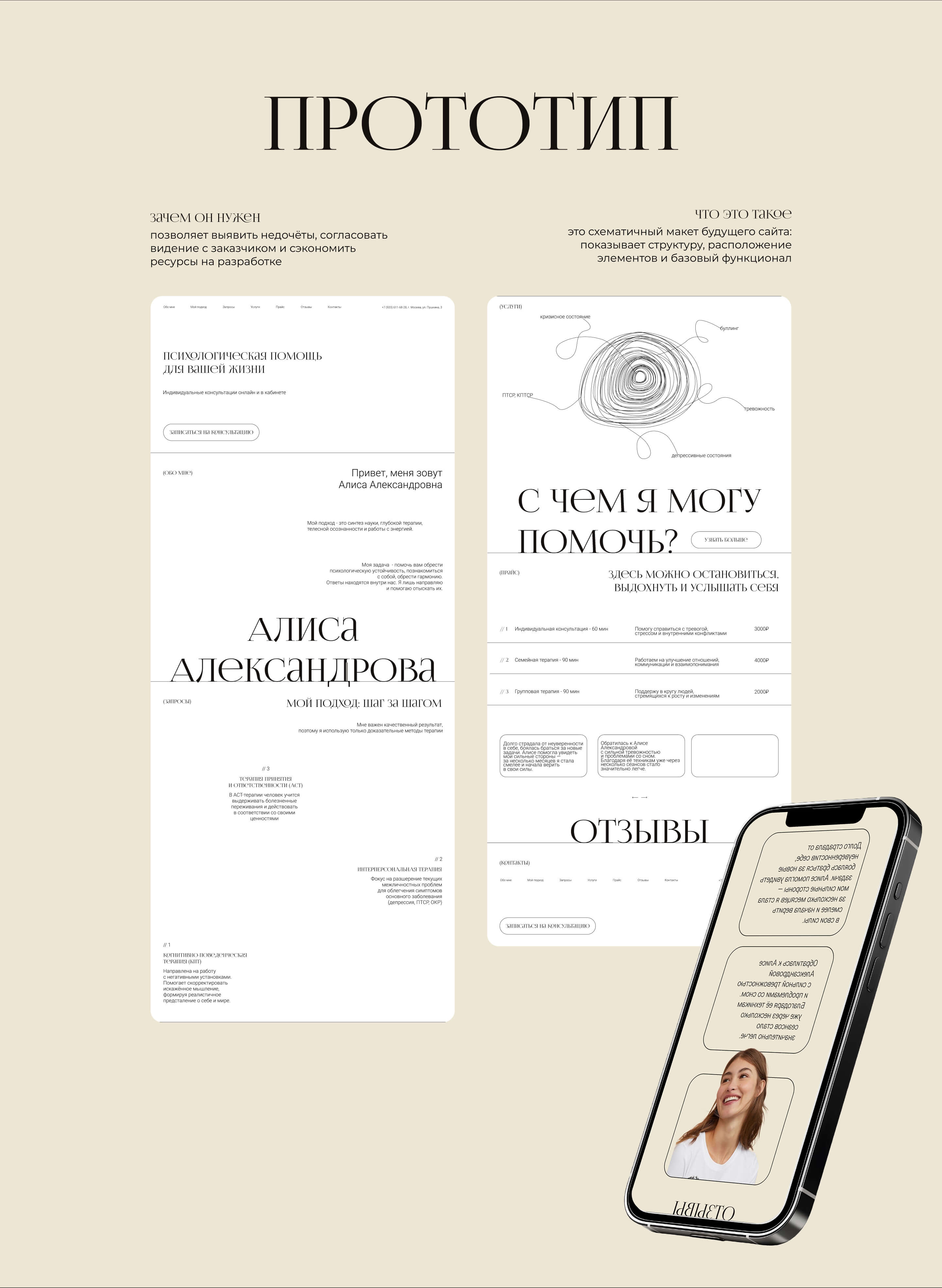 website for a psychologist |веб-сайт для психолога — Изображение №5 — Интерфейсы на Dprofile