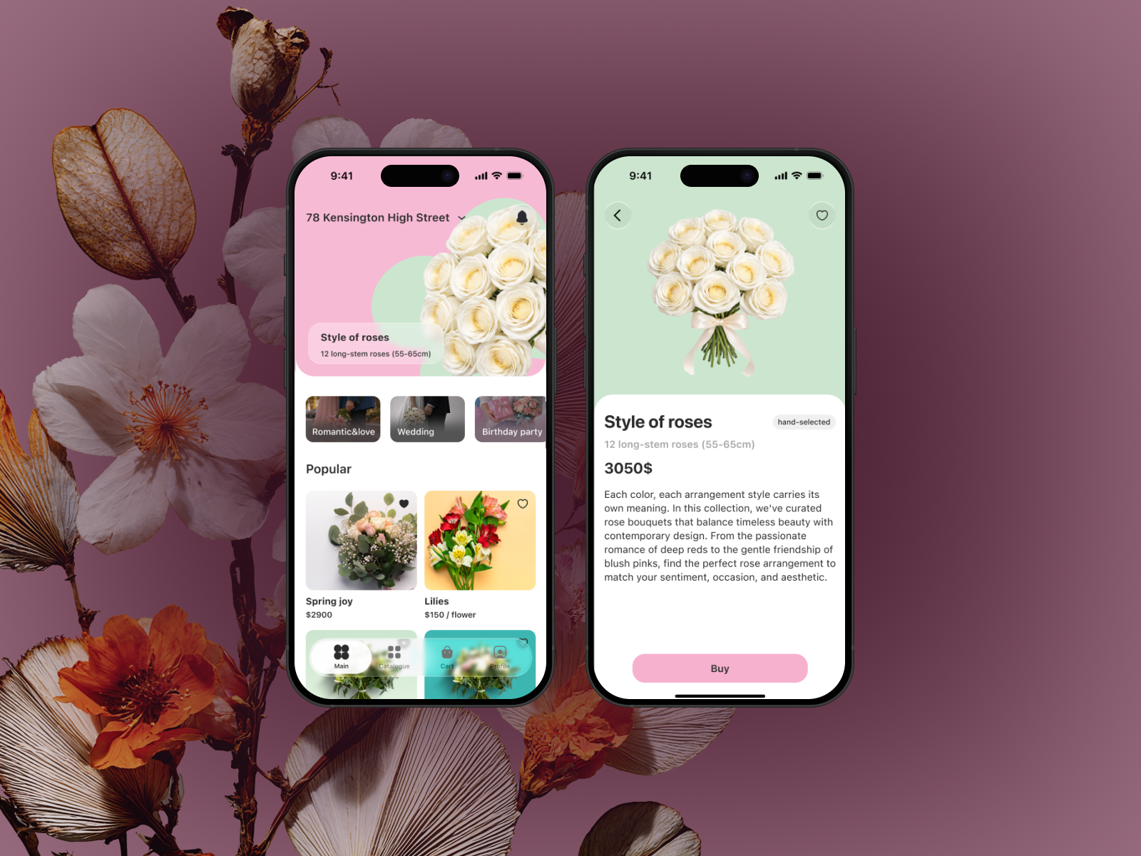 Мобильное приложение доставки цветов — Изображение №1 — Интерфейсы на Dprofile