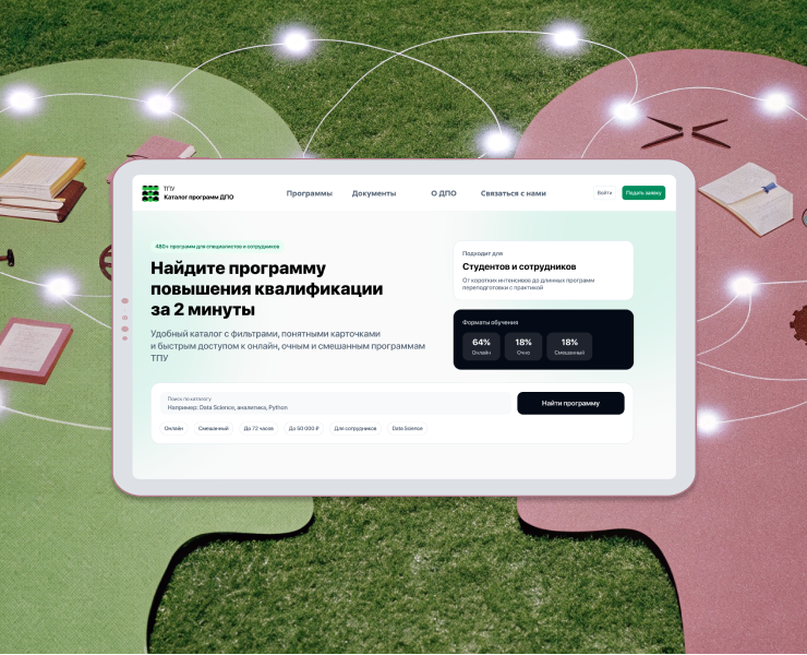 Каталог программ ДПО — Интерфейсы на Dprofile