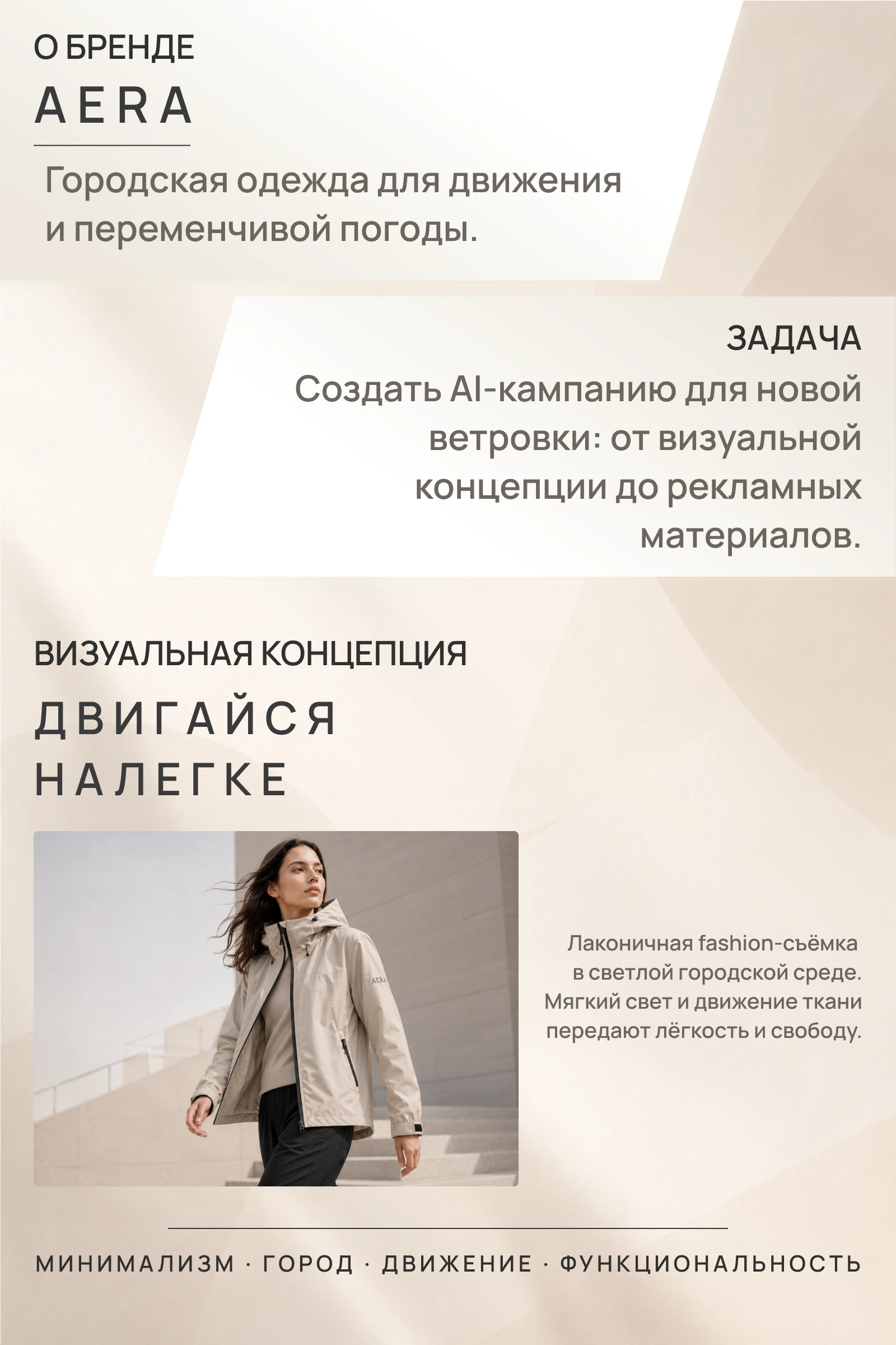 AERA — AI-кампания для бренда одежды — Изображение №2 — Графика, Нейро на Dprofile