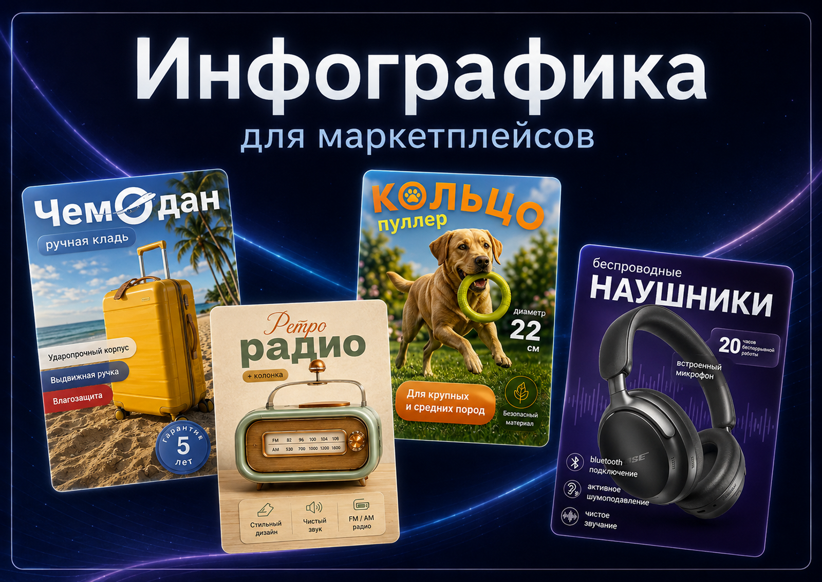 Инфографика для маркетплейсов — Изображение №1 — Графика, Промдизайн на Dprofile