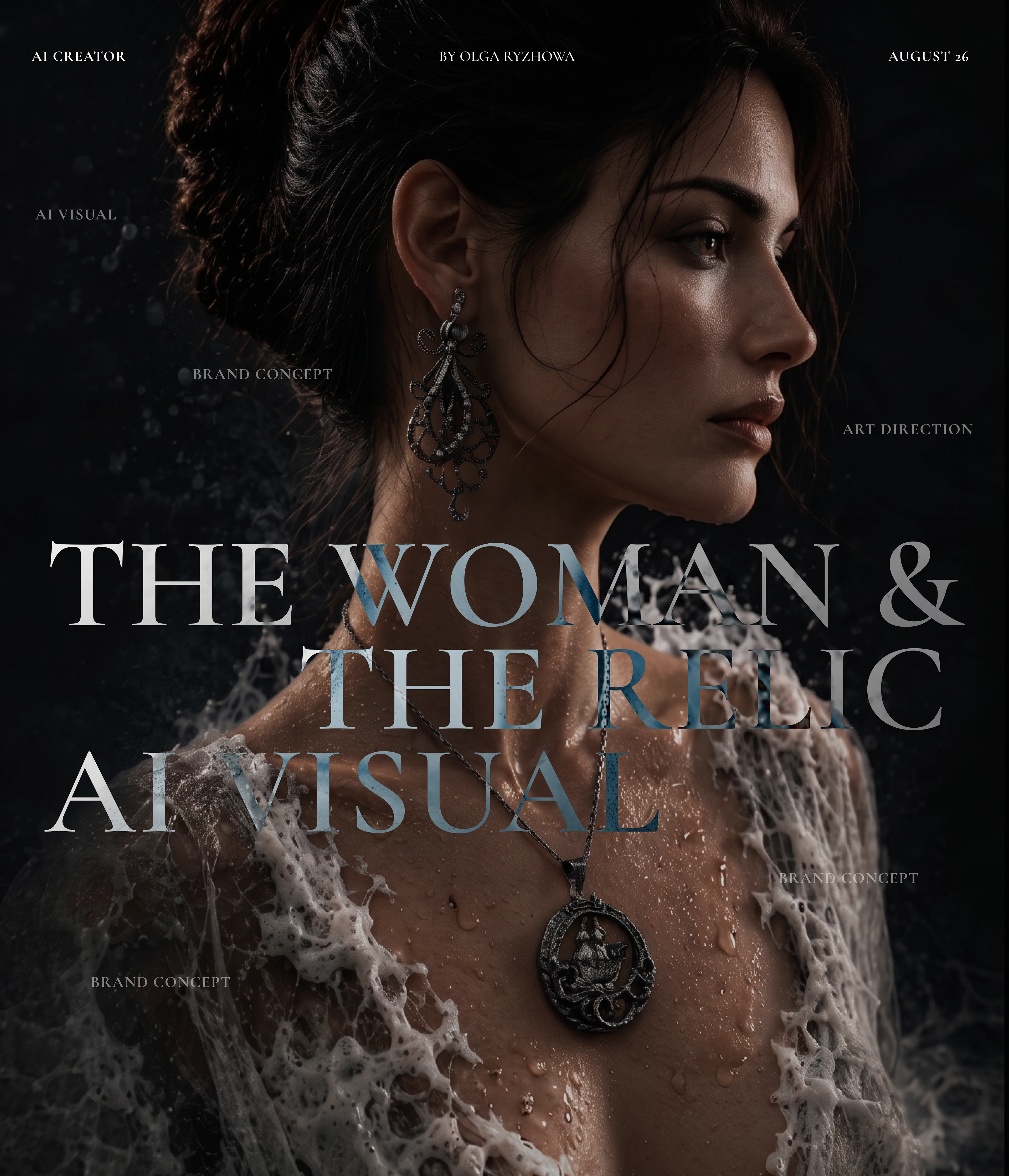 THE WOMAN & THE RELIC AI Visual Campaign — Изображение №1 — Интерфейсы, Графика на Dprofile