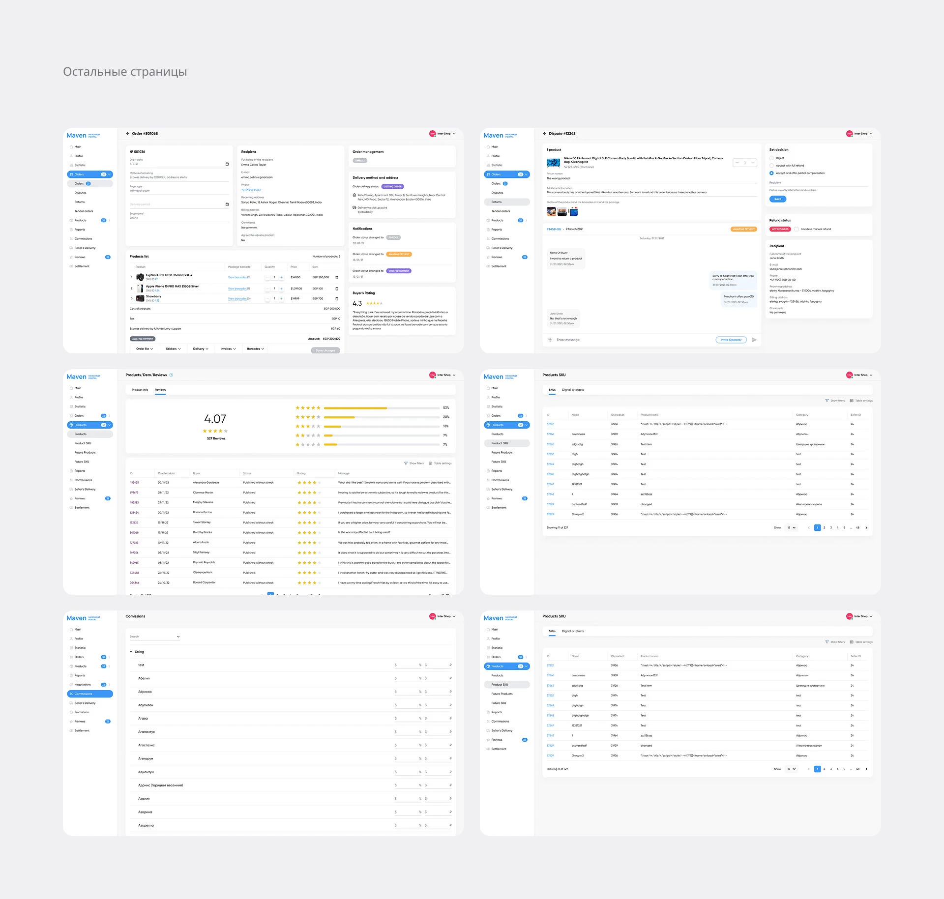 Admin Panel For Merchant On Marketplace — Изображение №12 — Интерфейсы на Dprofile