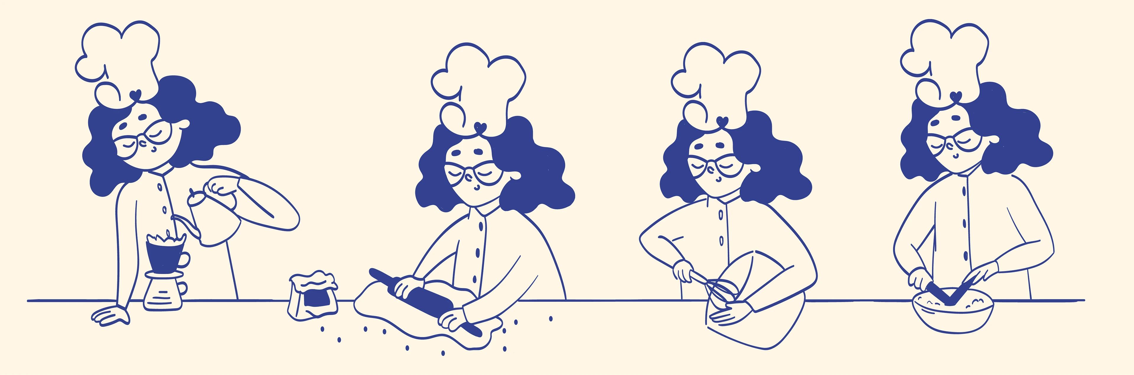 Honey's Bakerhouse: фирменный стиль пекарни из ОАЭ — Изображение №21 — Брендинг, Иллюстрация на Dprofile