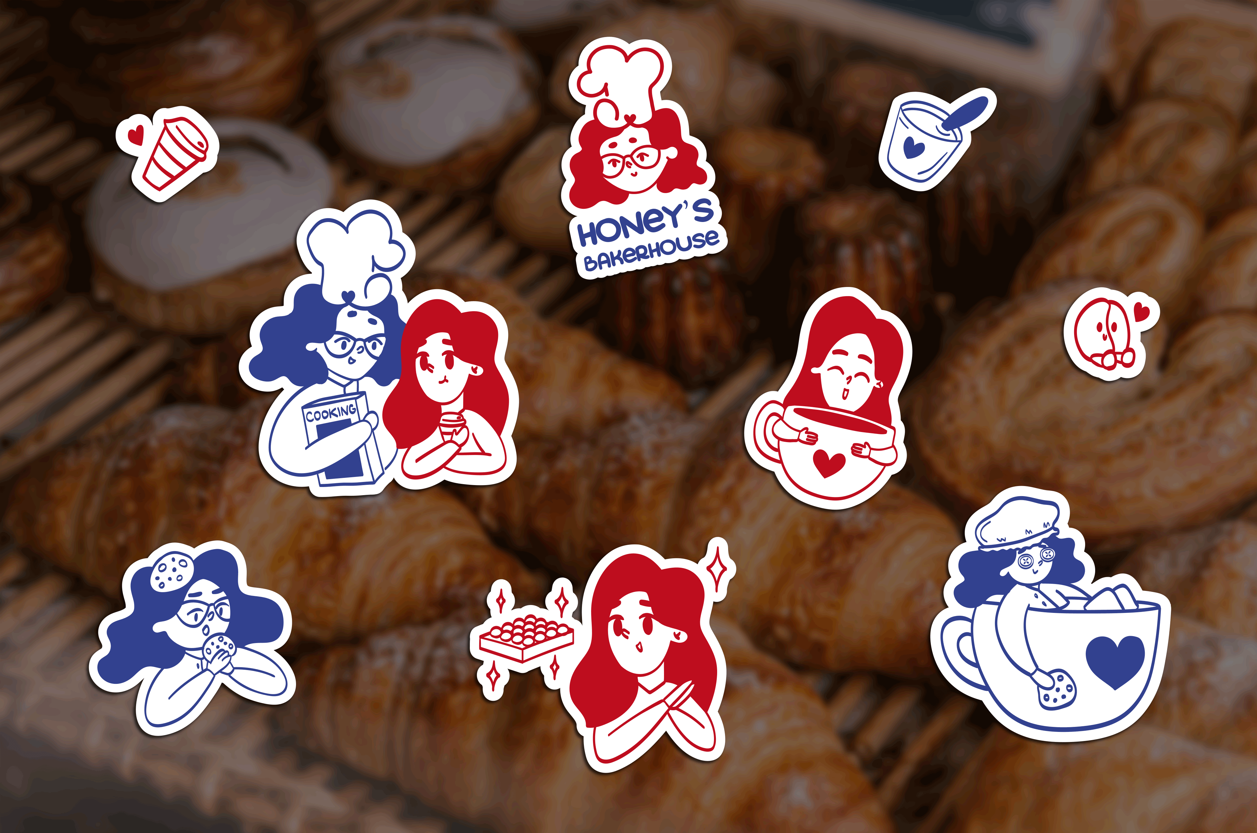 Honey's Bakerhouse: фирменный стиль пекарни из ОАЭ — Изображение №20 — Брендинг, Иллюстрация на Dprofile