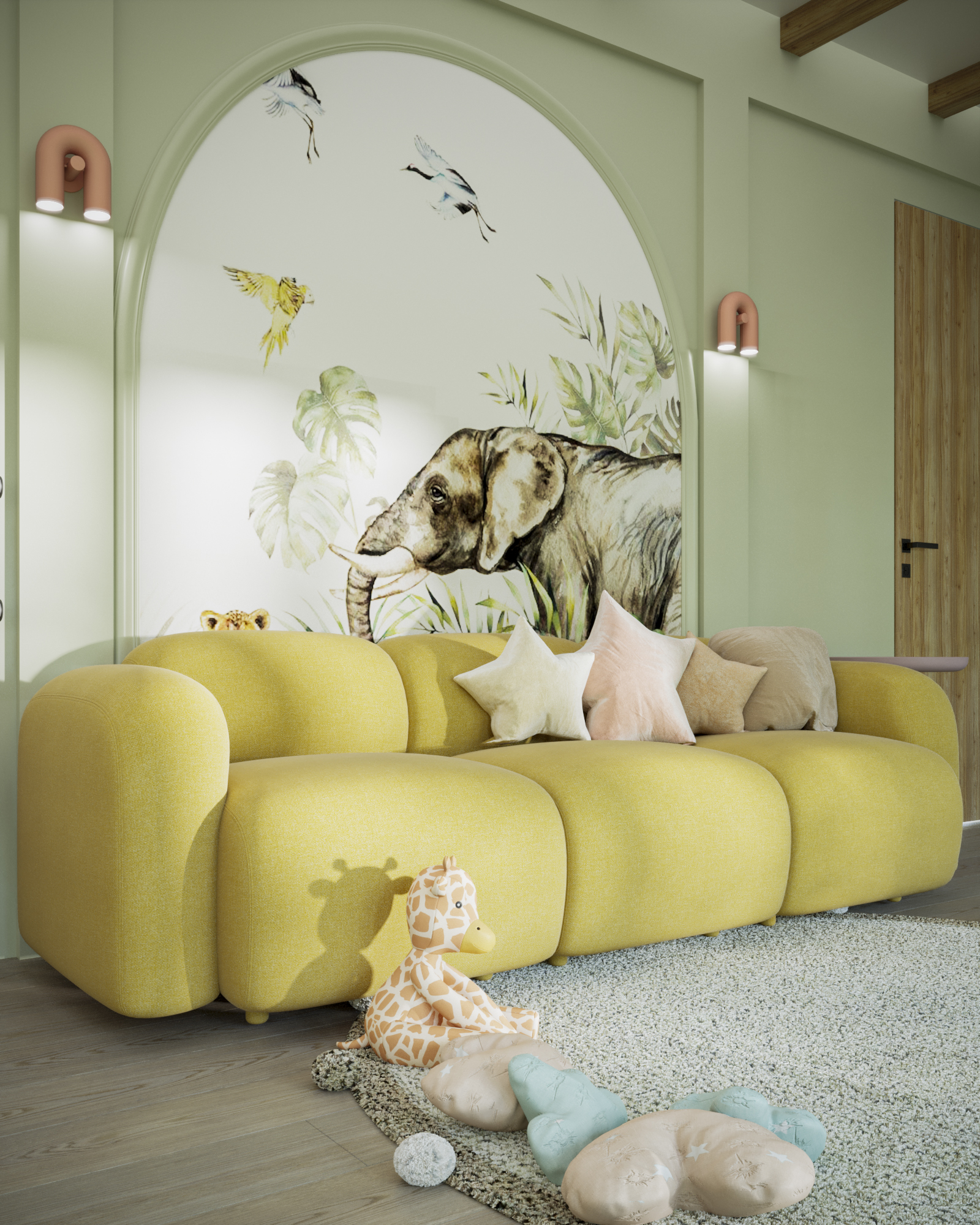 Игровая комната в "Резиденция у озера" — Изображение №1 — 3D, Архитектура на Dprofile