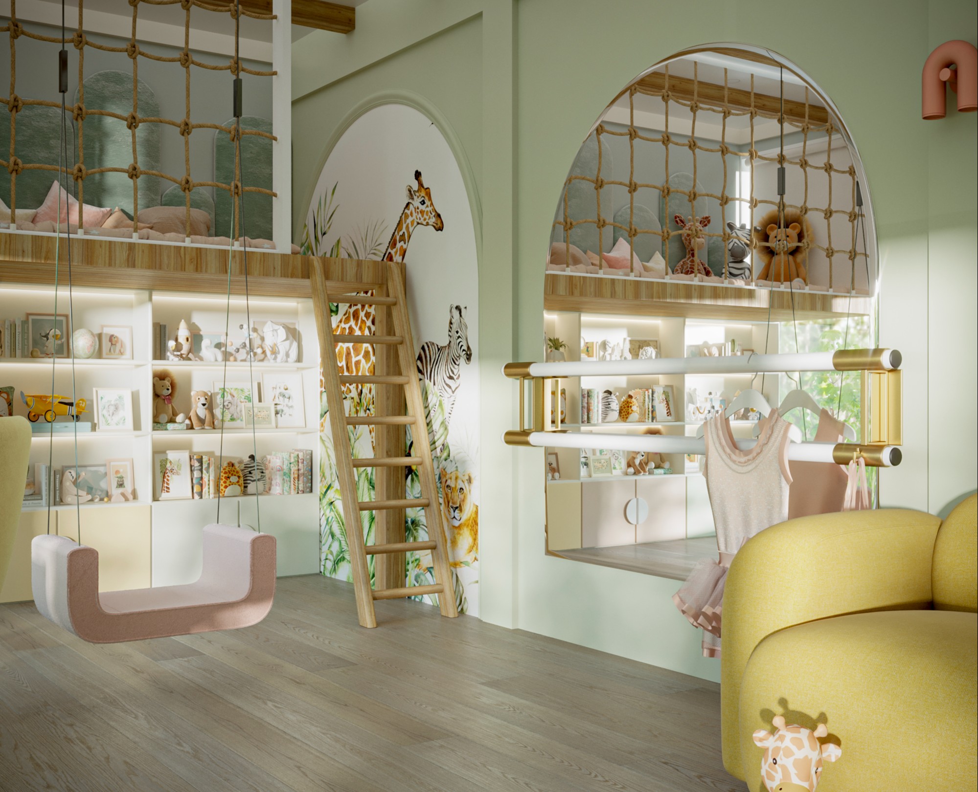 Игровая комната в "Резиденция у озера" — 3D, Архитектура на Dprofile