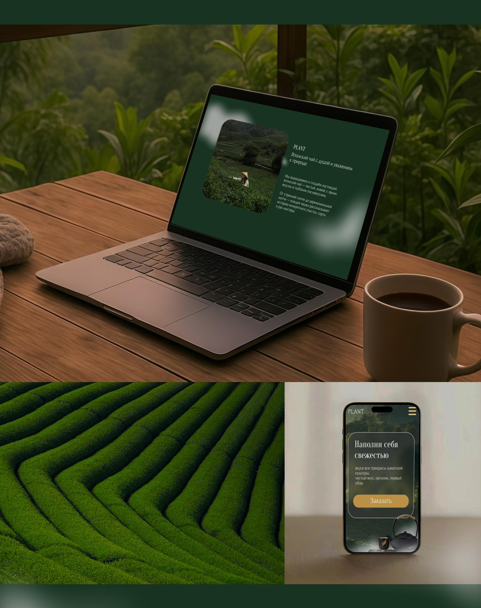 PLANT | Tea Plantation Landing Page — Изображение №7 — Интерфейсы на Dprofile