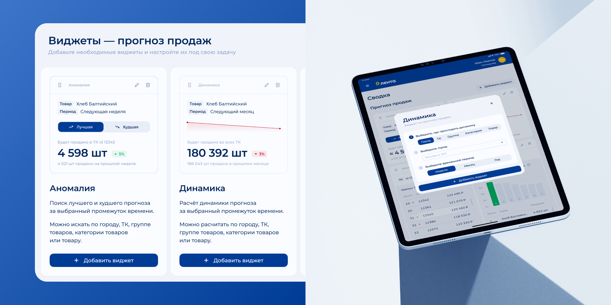 Дашборд для «Ленты» — Dashboard | UI/UX — Изображение №10 — Интерфейсы на Dprofile