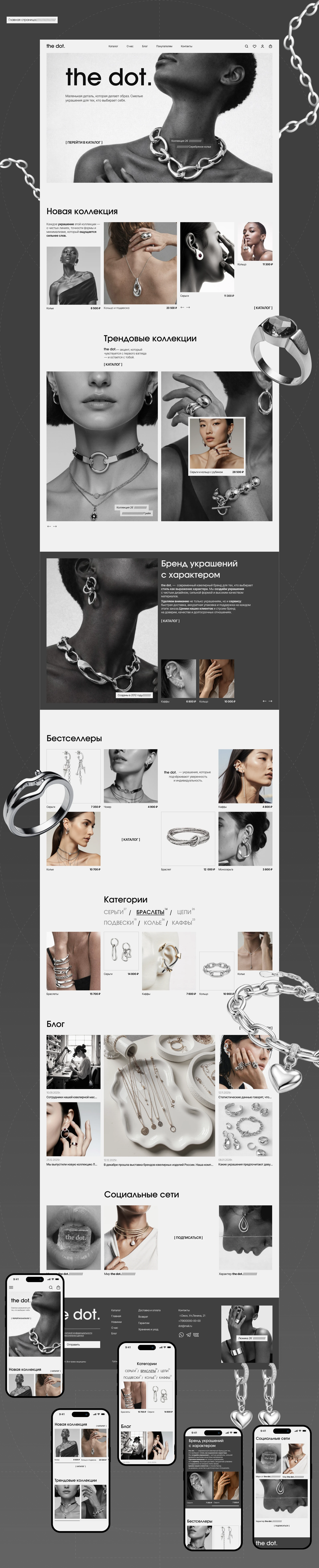 the dot. интернет-магазин ювелирных изделий — Изображение №5 — Интерфейсы на Dprofile