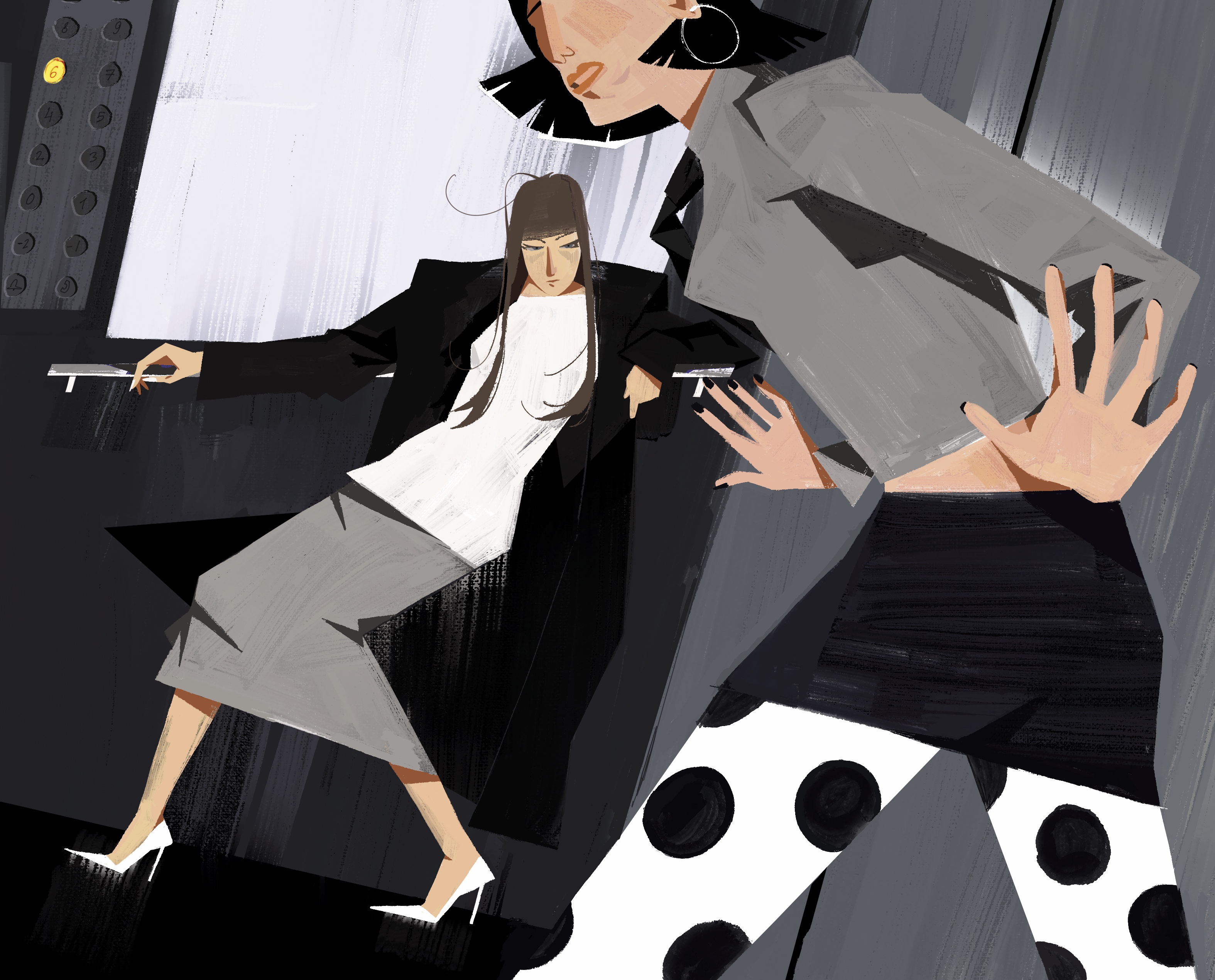 Иллюстрации-плакаты / Страх на каблуках — Изображение №2 — Иллюстрация на Dprofile