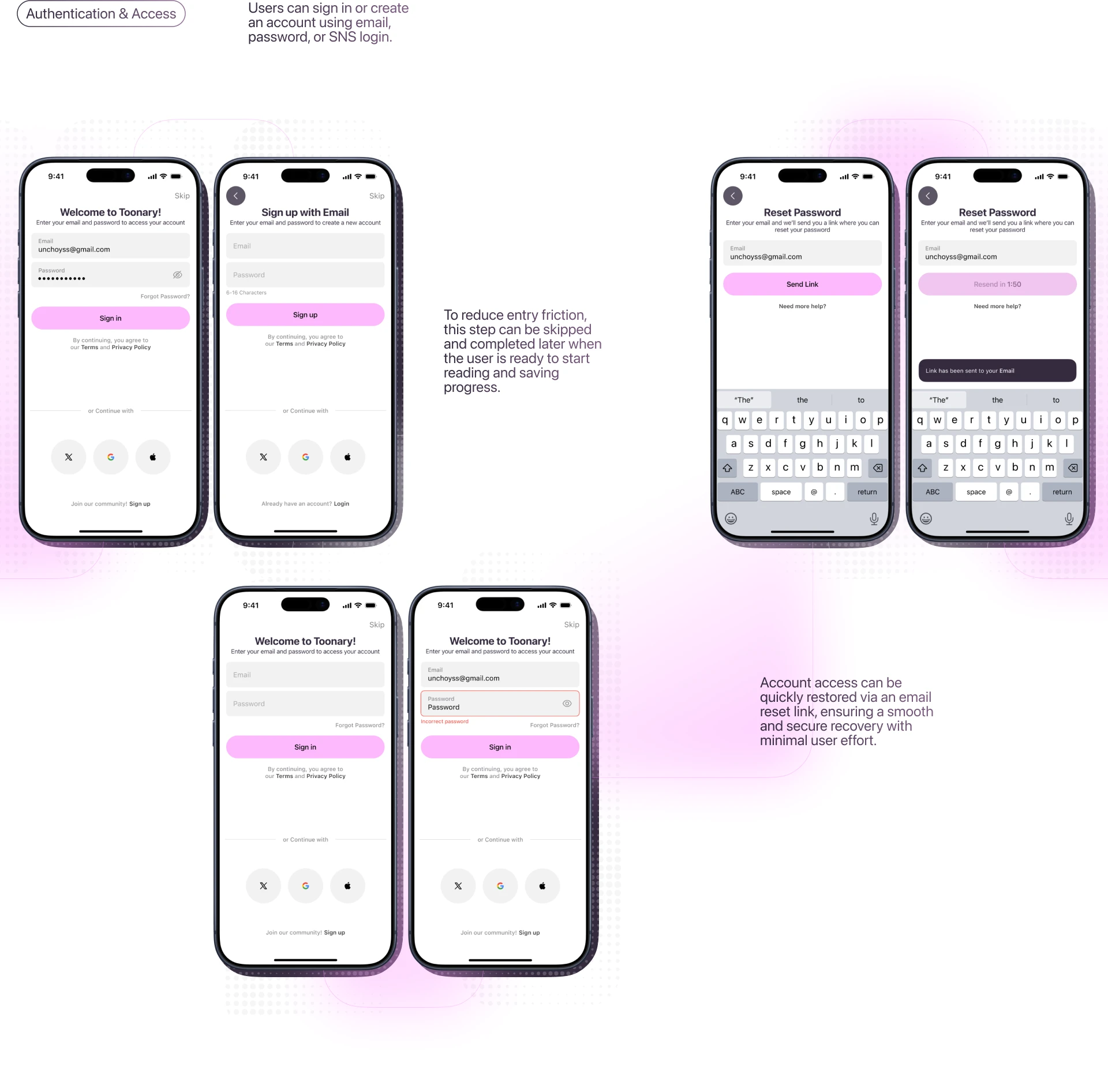 Toonary | Mobile App | UX/UI Case — Изображение №3 — Интерфейсы, Брендинг на Dprofile