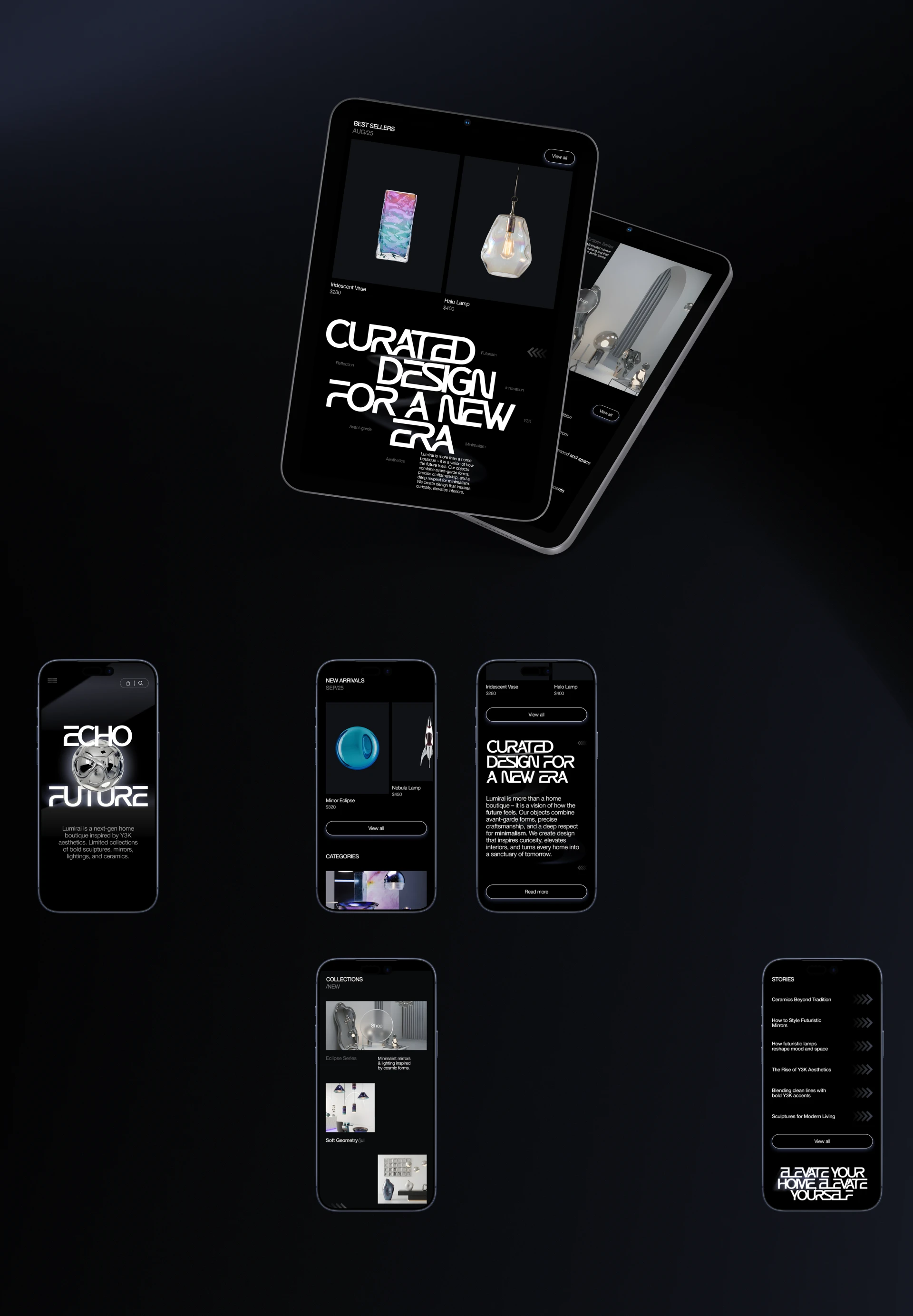 LUMIRAI| E-COMMERCE WEBSITE — Изображение №3 — Интерфейсы, Брендинг на Dprofile