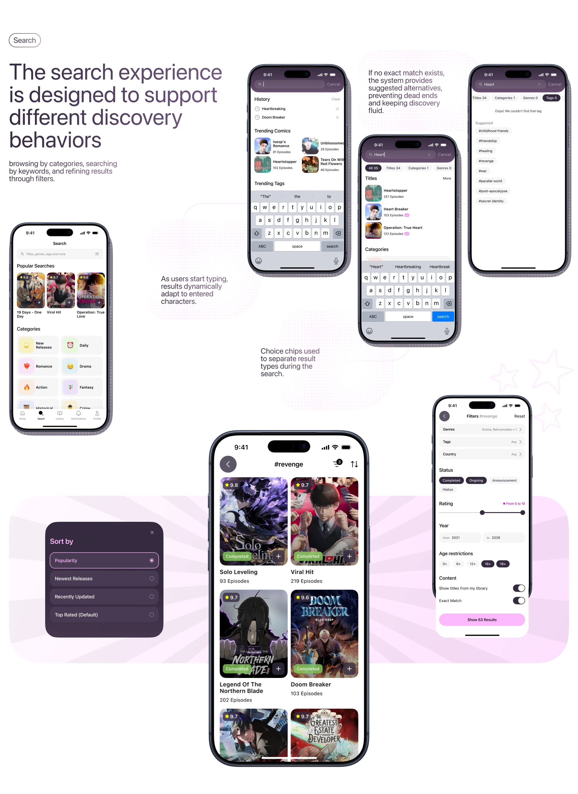 Toonary | Mobile App | UX/UI Case — Изображение №9 — Интерфейсы, Брендинг на Dprofile