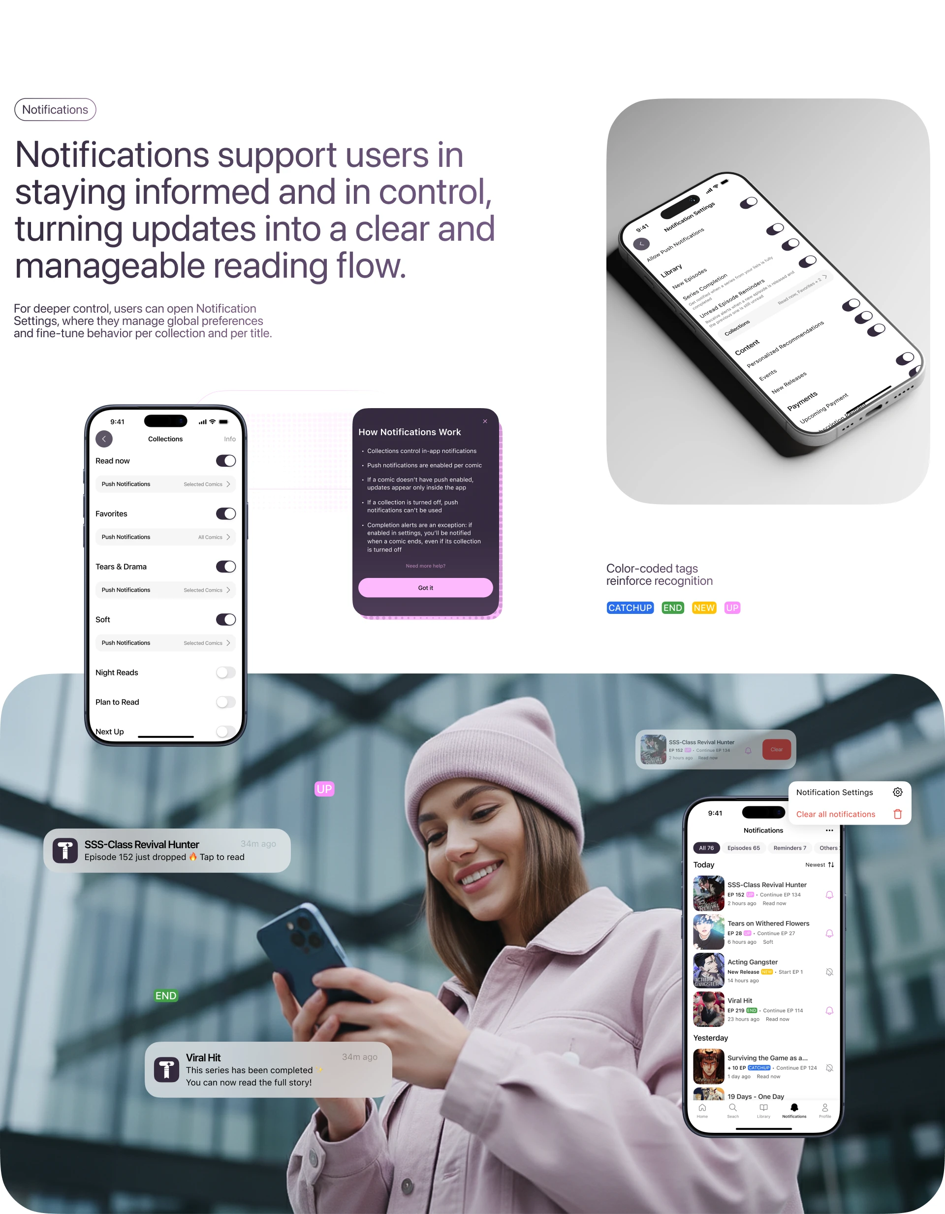 Toonary | Mobile App | UX/UI Case — Изображение №17 — Интерфейсы, Брендинг на Dprofile