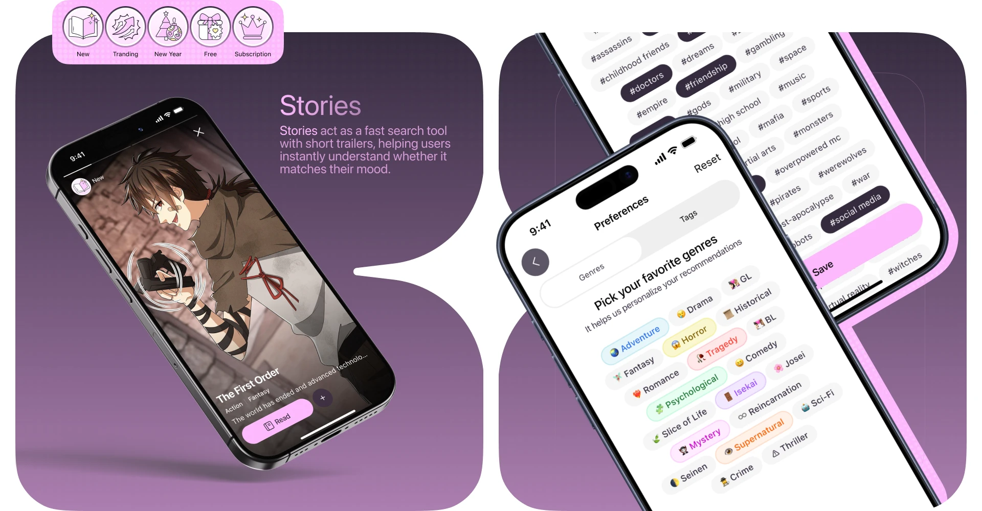 Toonary | Mobile App | UX/UI Case — Изображение №8 — Интерфейсы, Брендинг на Dprofile