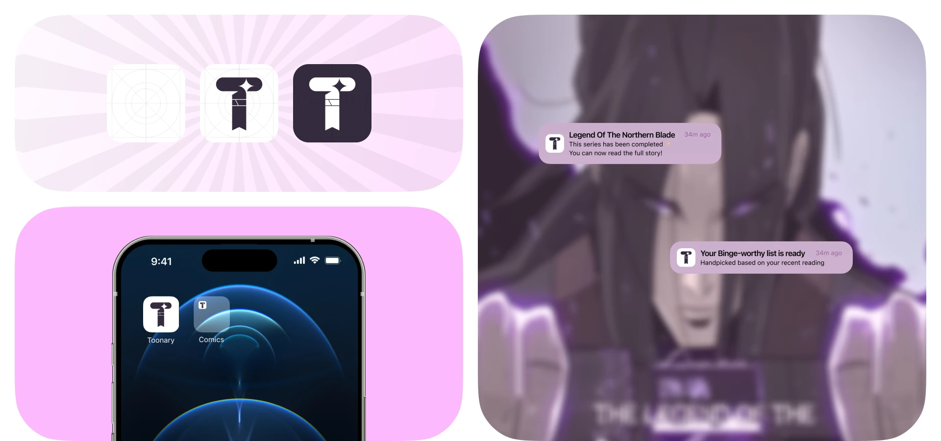 Toonary | Mobile App | UX/UI Case — Изображение №6 — Интерфейсы, Брендинг на Dprofile