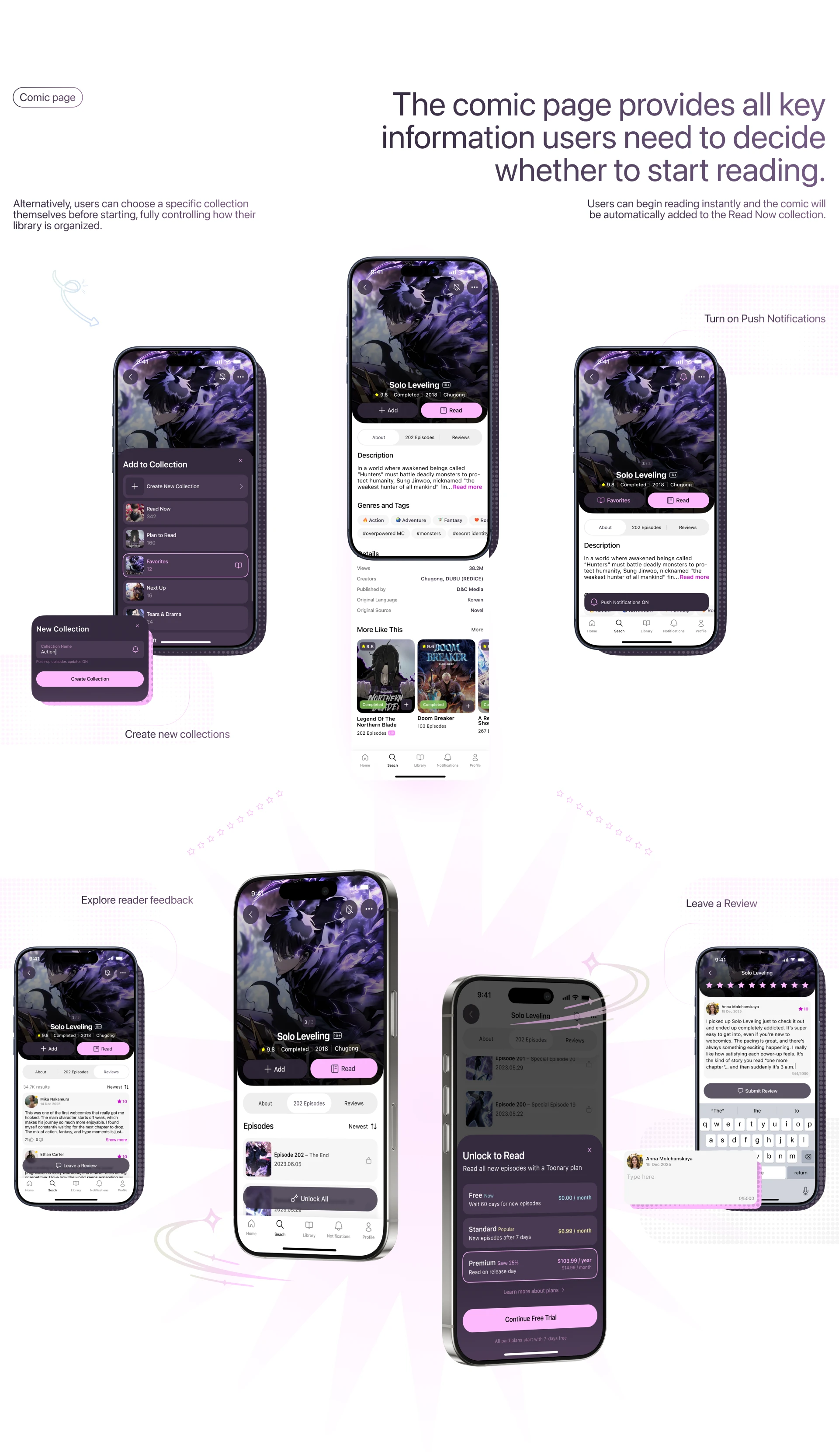 Toonary | Mobile App | UX/UI Case — Изображение №11 — Интерфейсы, Брендинг на Dprofile