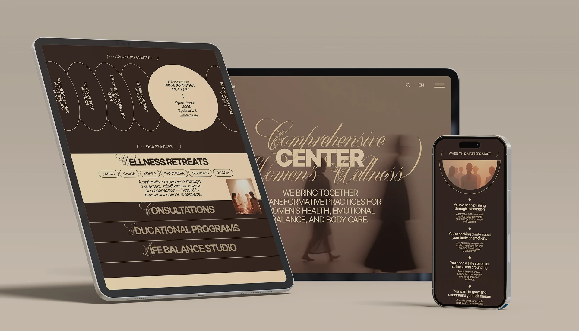 HinaHana Healing | Corporate website — Изображение №7 — Интерфейсы, Брендинг на Dprofile