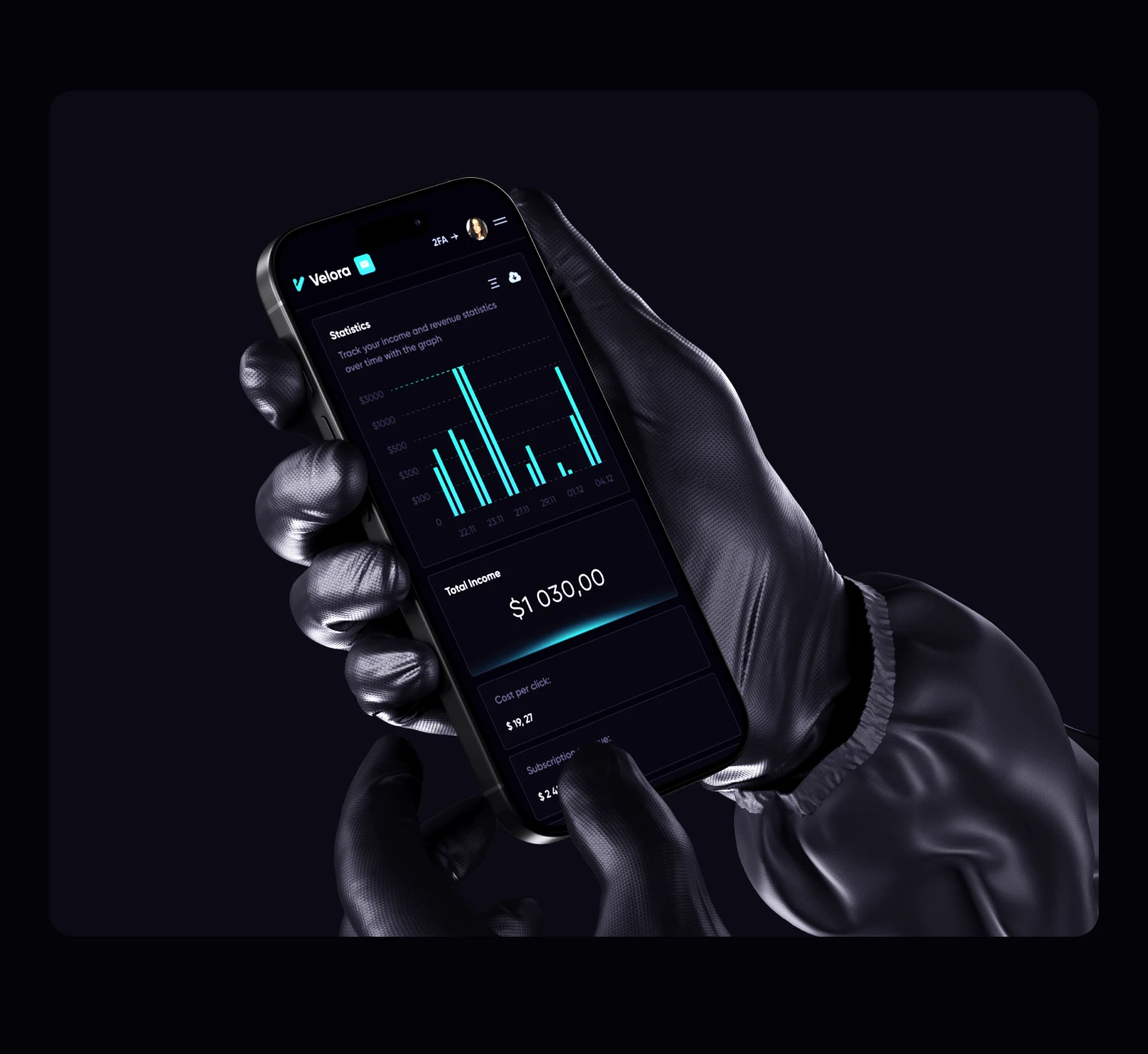 Velora – Affiliate Program & UX UI Dashboard Design — Изображение №12 — Интерфейсы, Брендинг на Dprofile