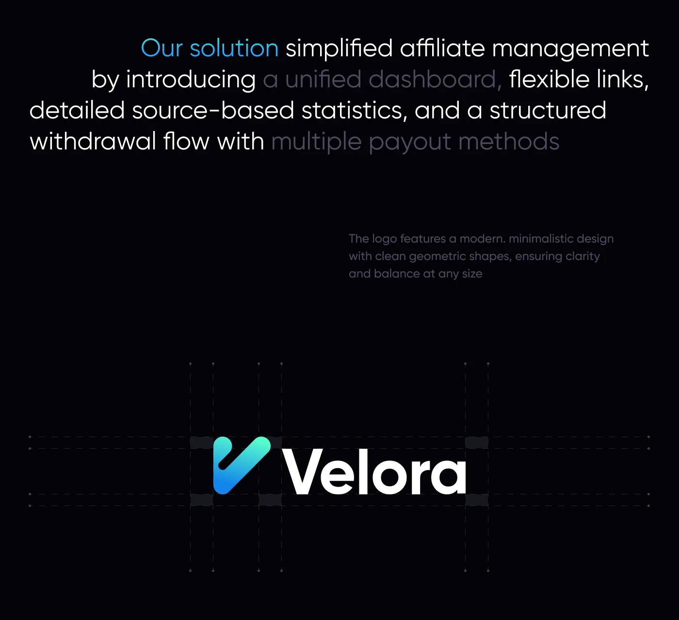 Velora – Affiliate Program & UX UI Dashboard Design — Изображение №5 — Интерфейсы, Брендинг на Dprofile