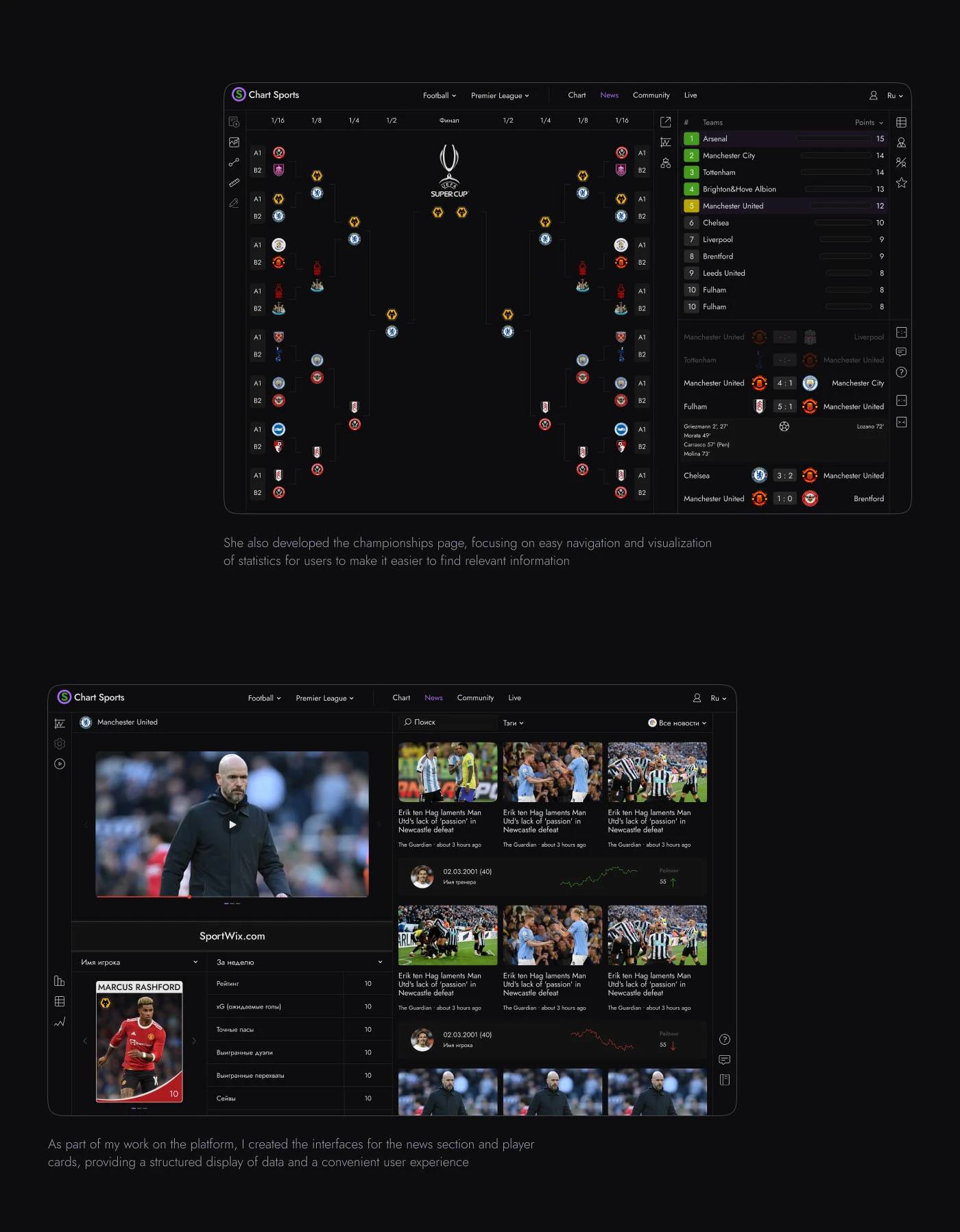 Sport analytics | SportWix — Изображение №11 — Интерфейсы на Dprofile