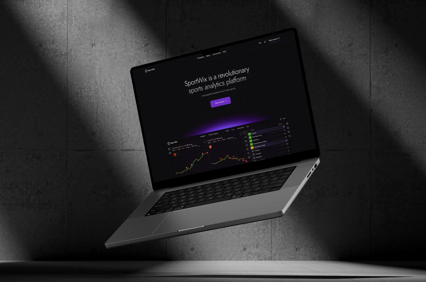 Sport analytics | SportWix — Изображение №1 — Интерфейсы на Dprofile